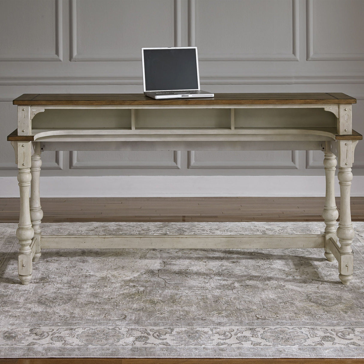 Liberty Furniture Morgan Creek - Console Bar Table - White | Meri Furniture