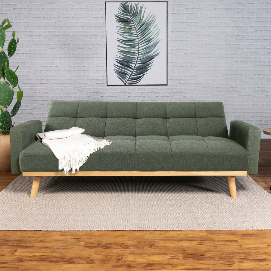 Coaster Fine Furniture Kourtney - Upholstered Tufted Convertible Sofa Bed | Meri Furniture