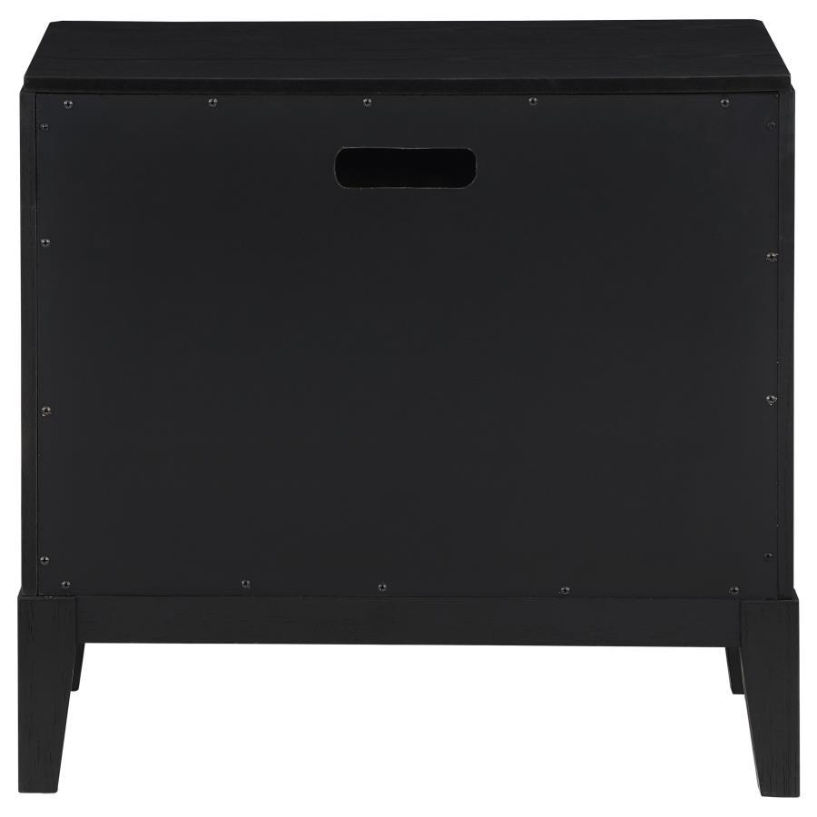 Brookmead - 2-Drawer Nightstand - Black
