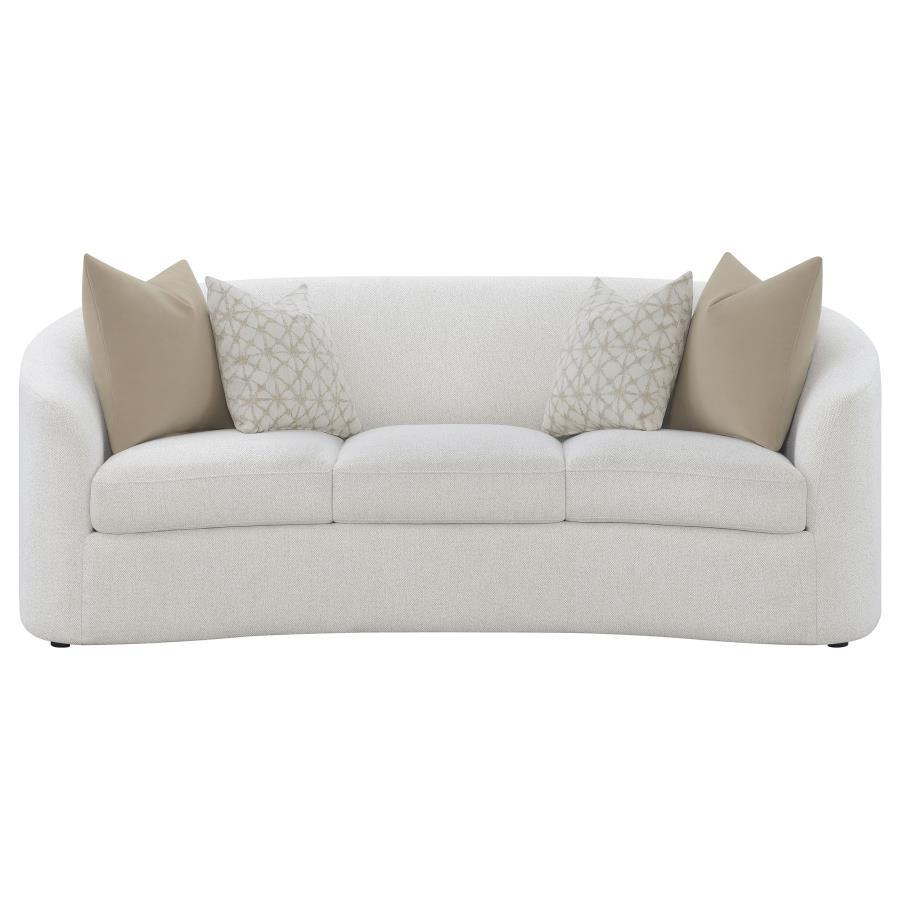 Coaster Fine Furniture Rainn - Boucle Upholstered Sloped Arm Sofa - Latte | Meri Furniture