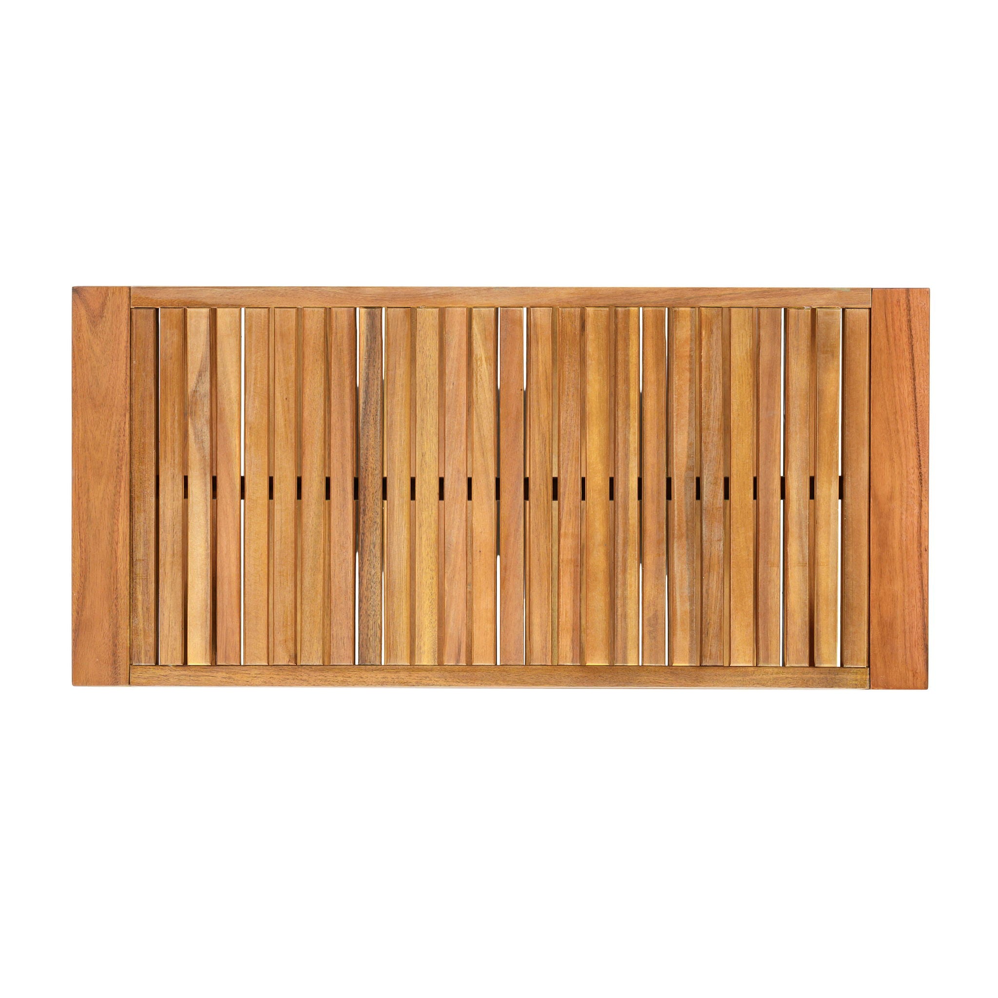 2 Piece Outdoor Conversation Set (Loveseat & Coffee Table With Water-Resistant Cushions) - Blue / Teak