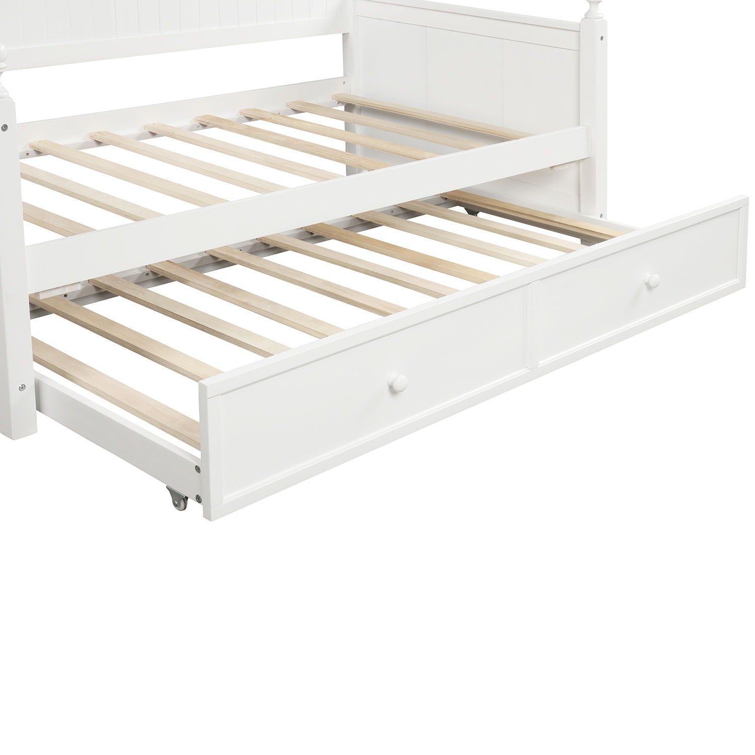 Twin Size Daybed & Twin Size Trundle - White
