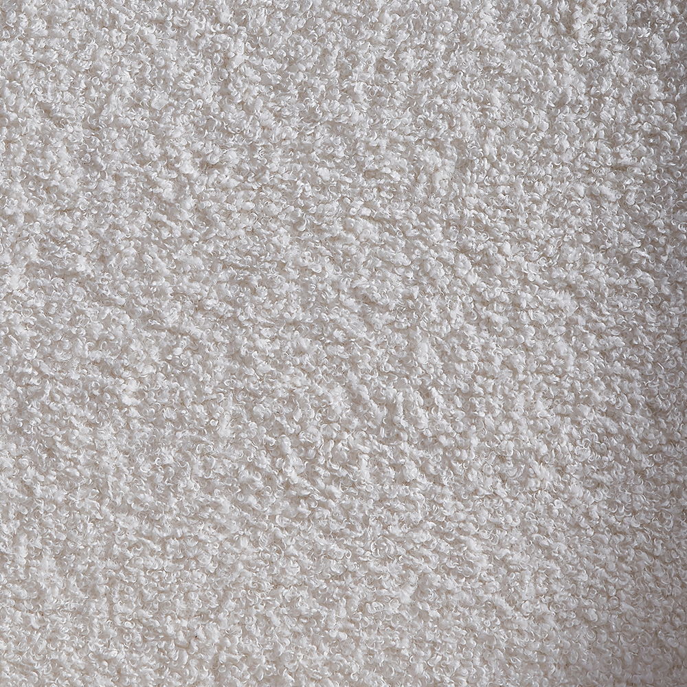 Ginny - Side Chair Set of 2) - White Boucle, Brown Velvet & Walnut