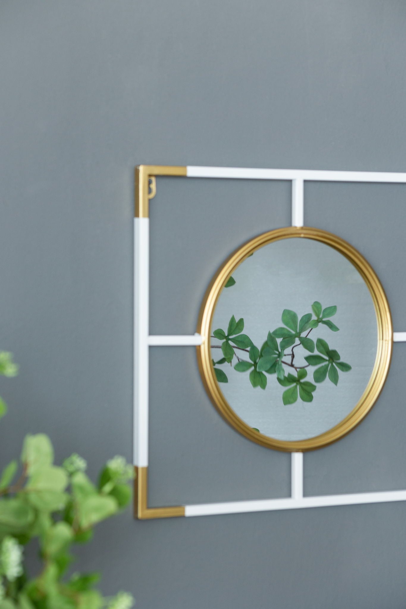 3 Mirror Piece Wall Mirror InRectangular Frame, Home Wall Decor For Bedroom Living Room