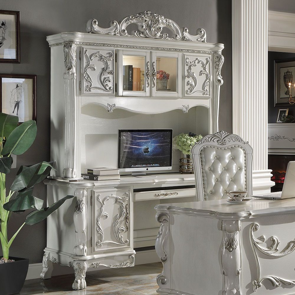 ACME Dresden - Computer Desk & Hutch - Beige | Meri Furniture