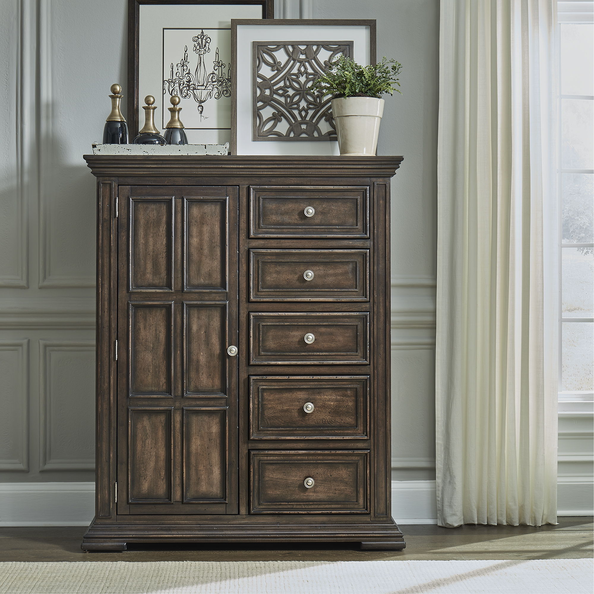 Liberty Furniture Big Valley - Door Chest | Meri Furniture
