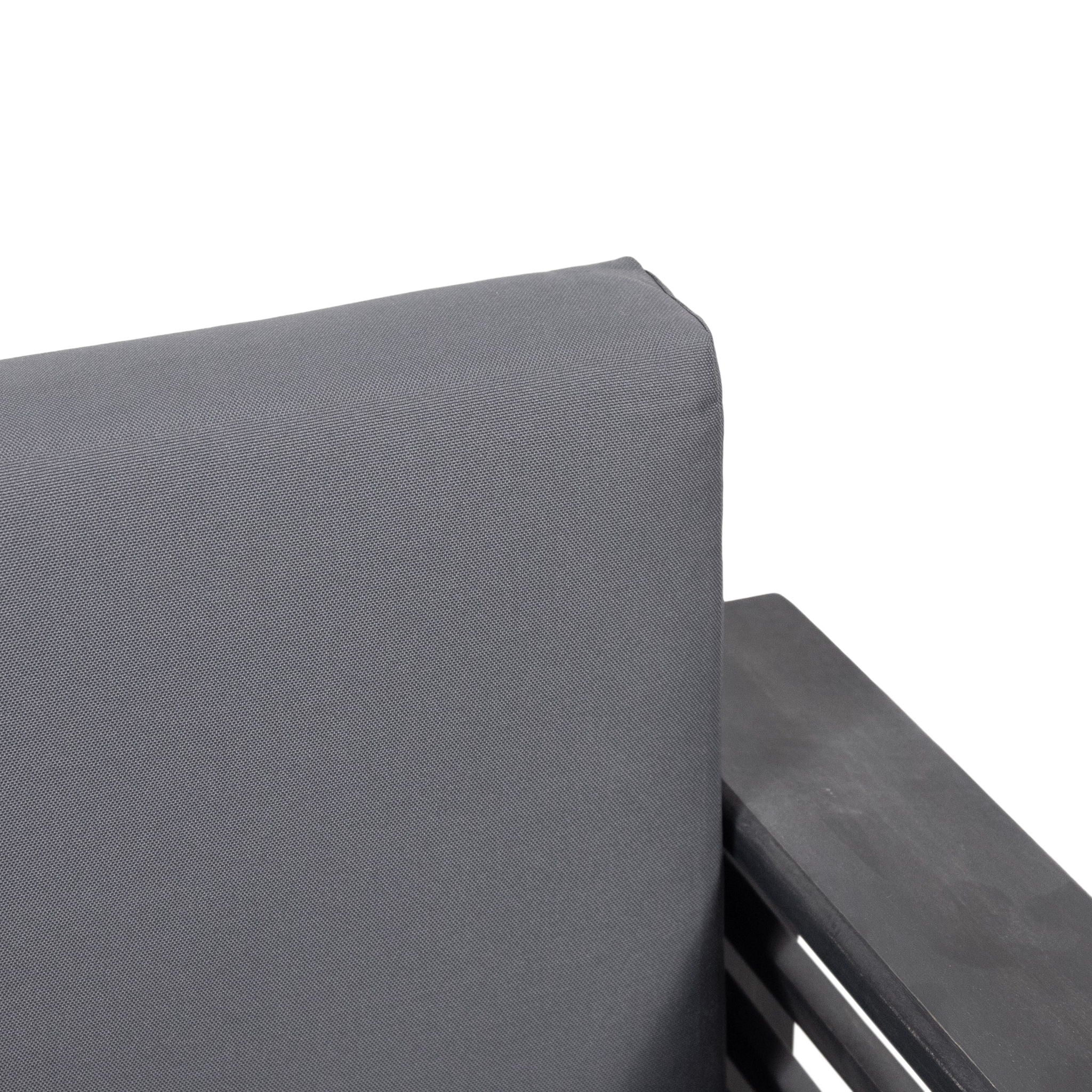 Acacia Wood Loveseat And Coffee Table Set With Cushions