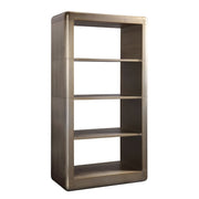 ACME Jennavieve - Bookshelf - Gold Aluminum | Meri Furniture