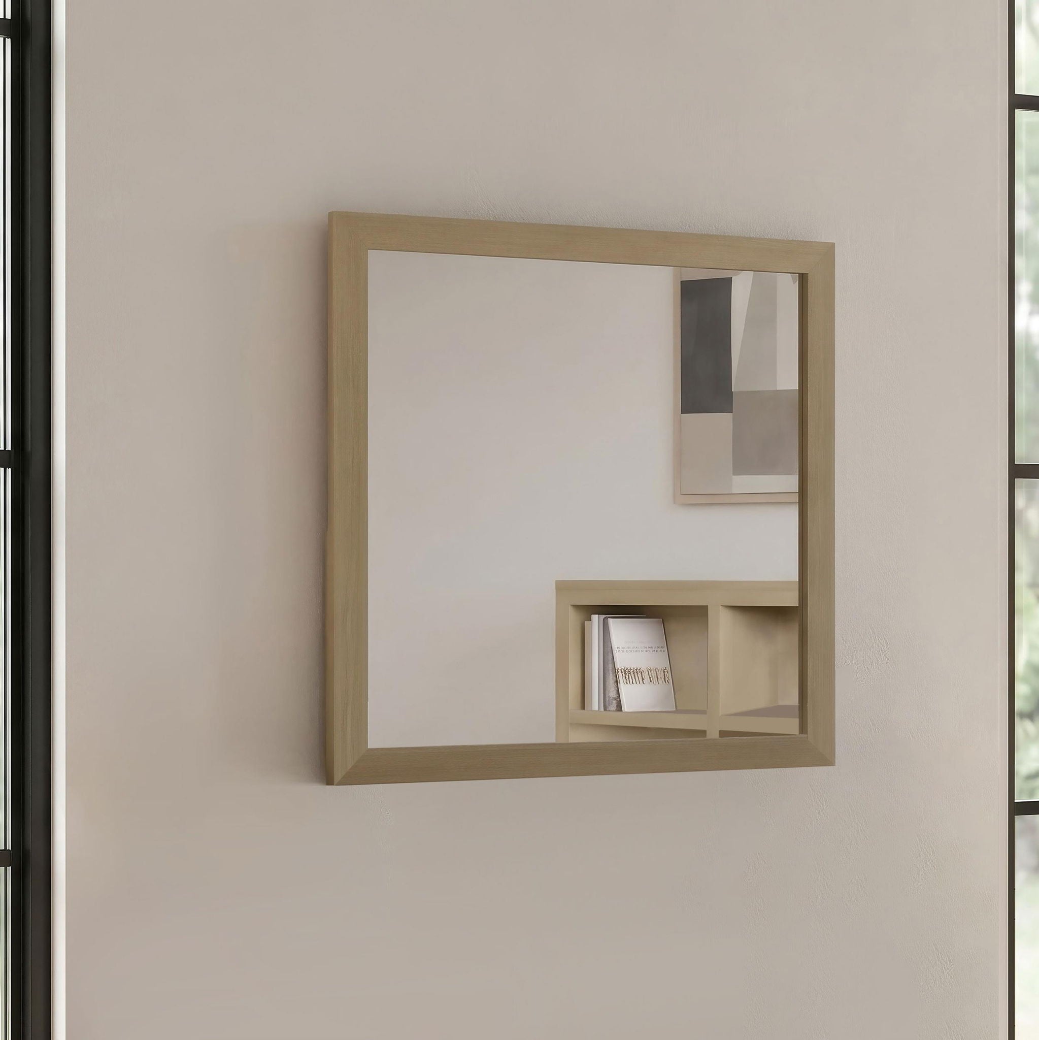Hendricks Dresser Mirror Light Oak