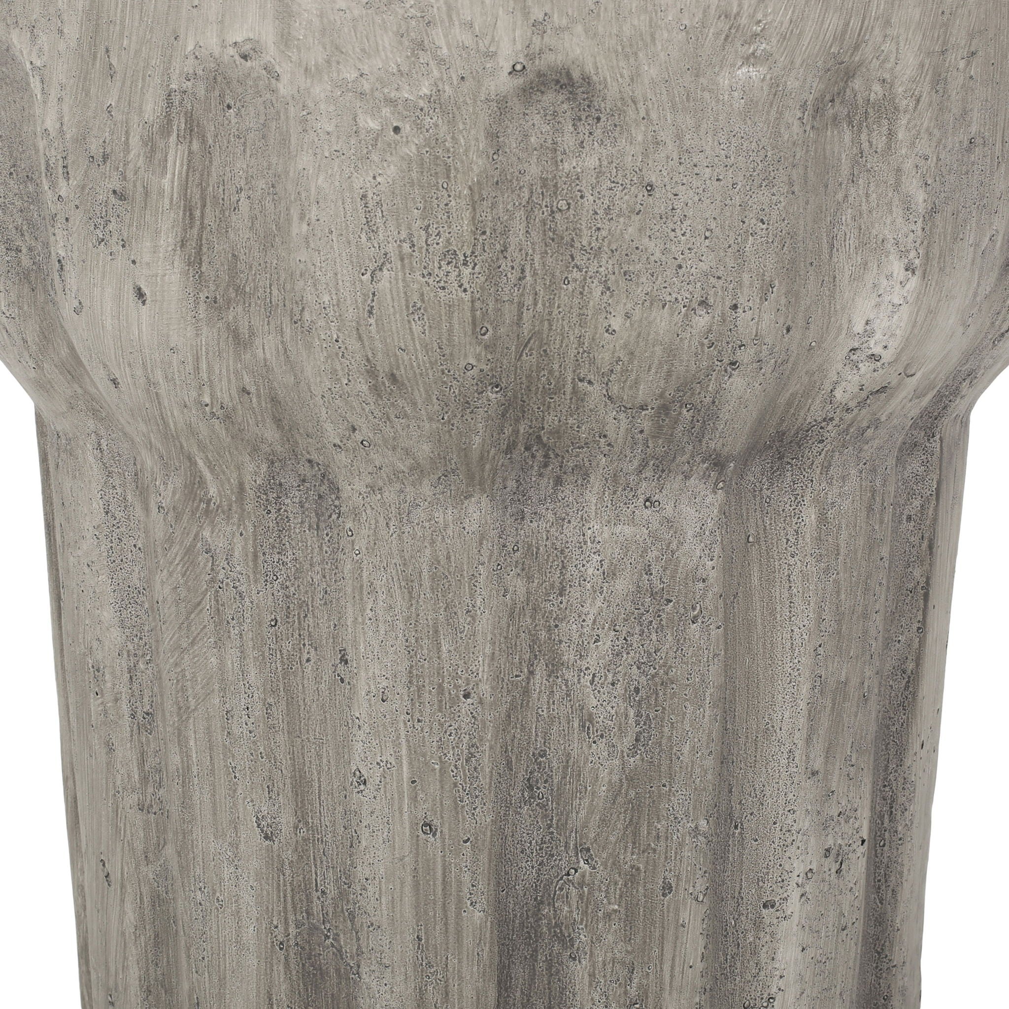 Outdoor Round Side Table - Gray
