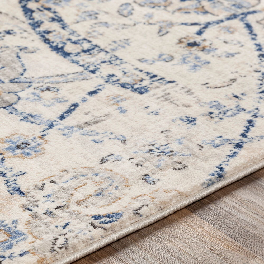 Indigo Machine Woven Rug