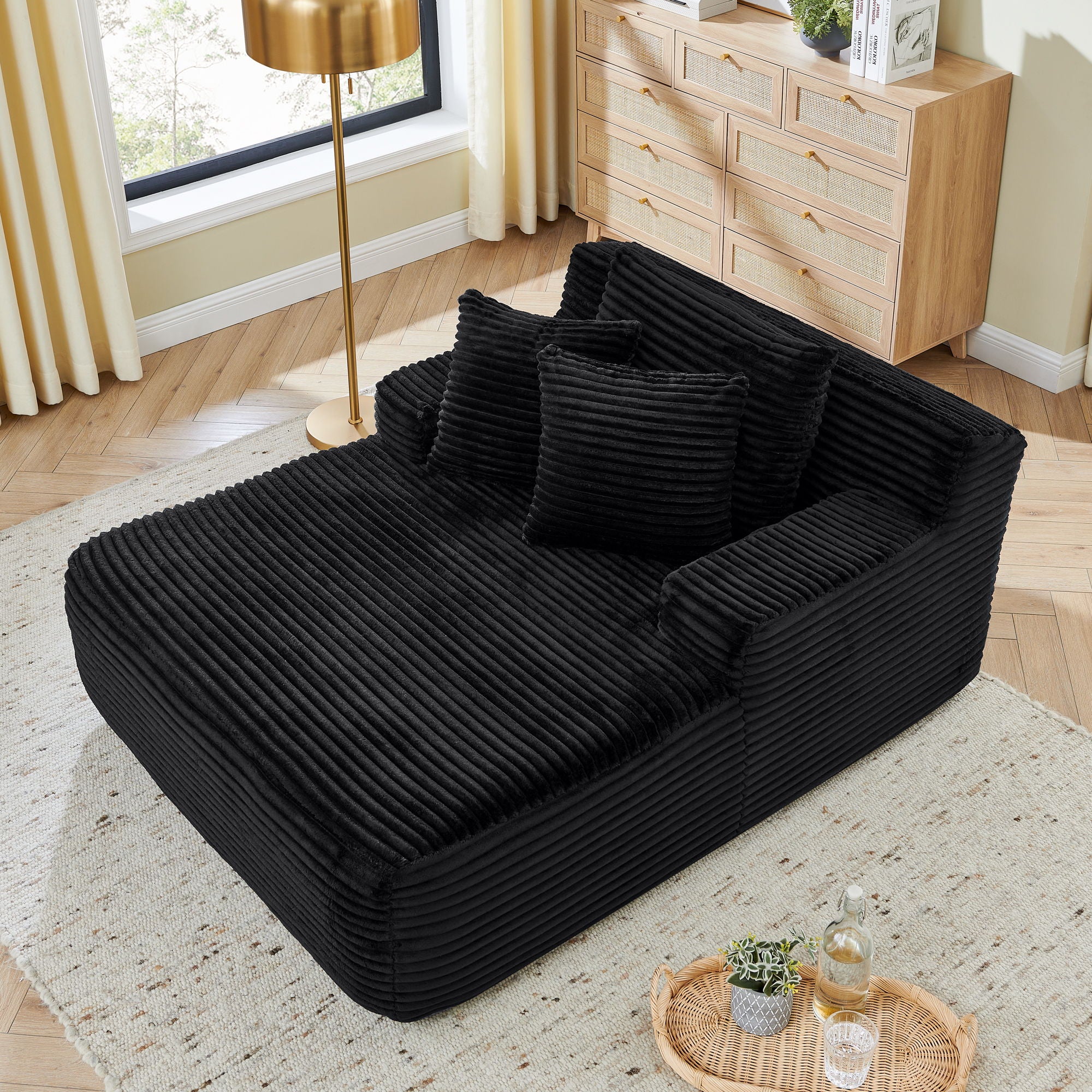 Modern Single Lazy Sofa Lounge Chair With High Density Foam