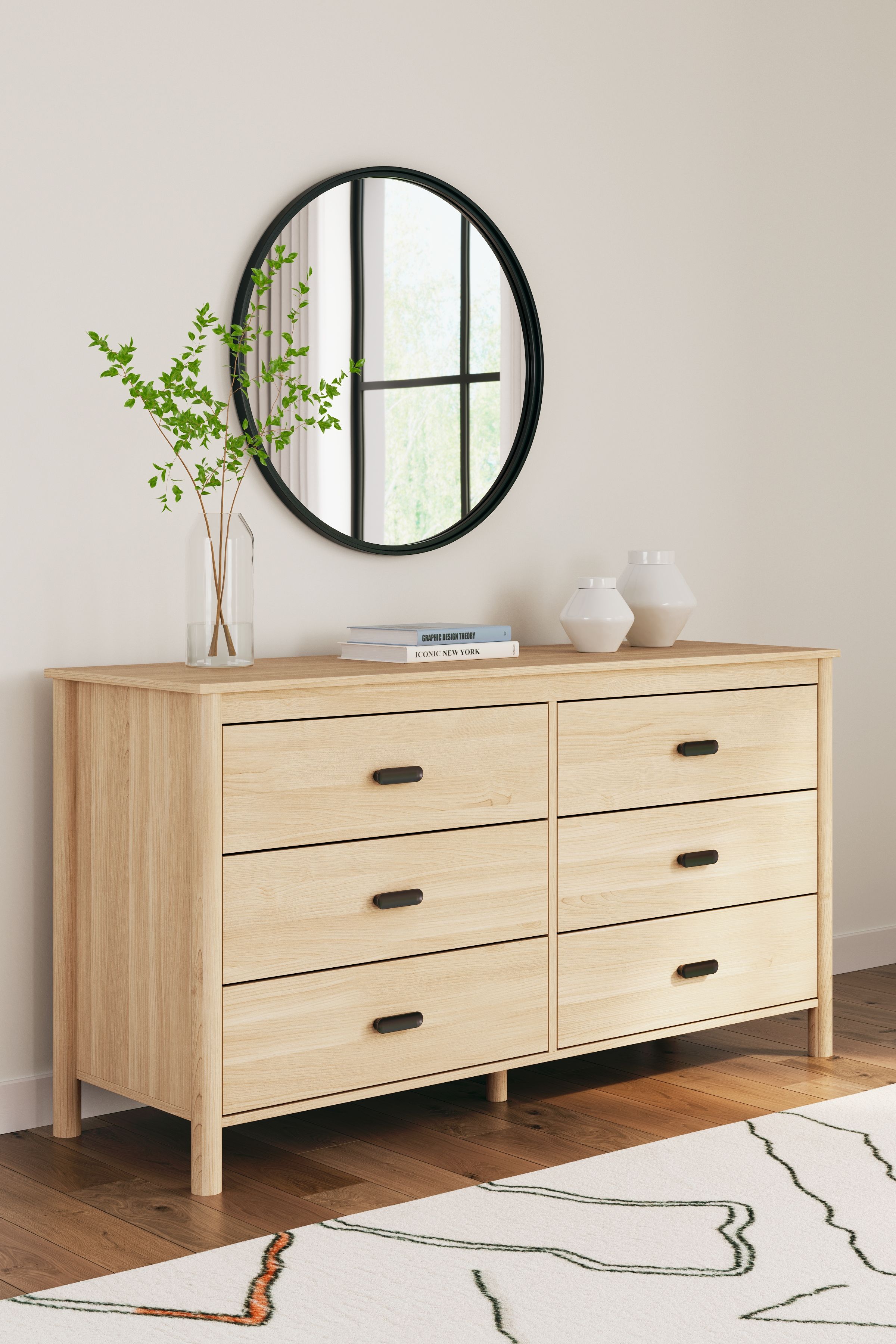 Signature Design by Ashley® Cabinella - Tan - Six Drawer Dresser | Meri Furniture