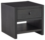 Signature Design by Ashley® Foyland - Black - Square End Table | Meri Furniture