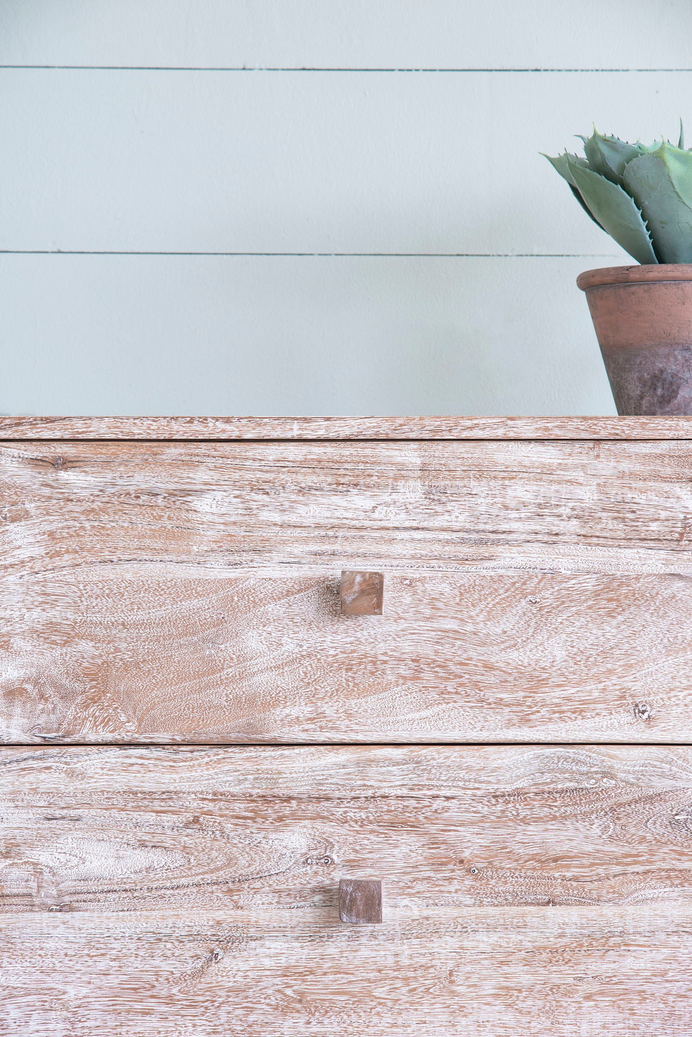 TV Console With Cane Doors - Multicolor