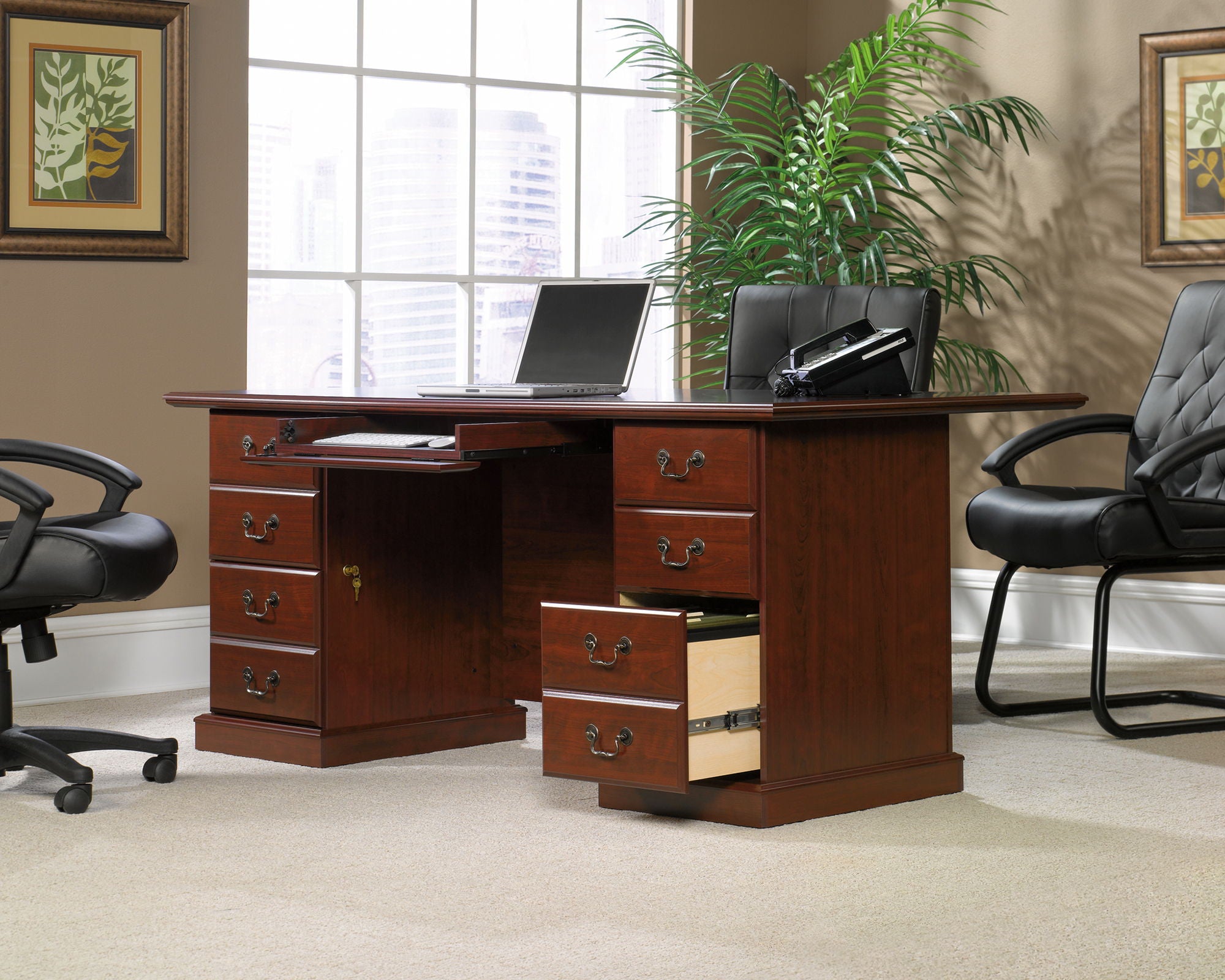 Heritage Hill Executive Desk Classic Cherry