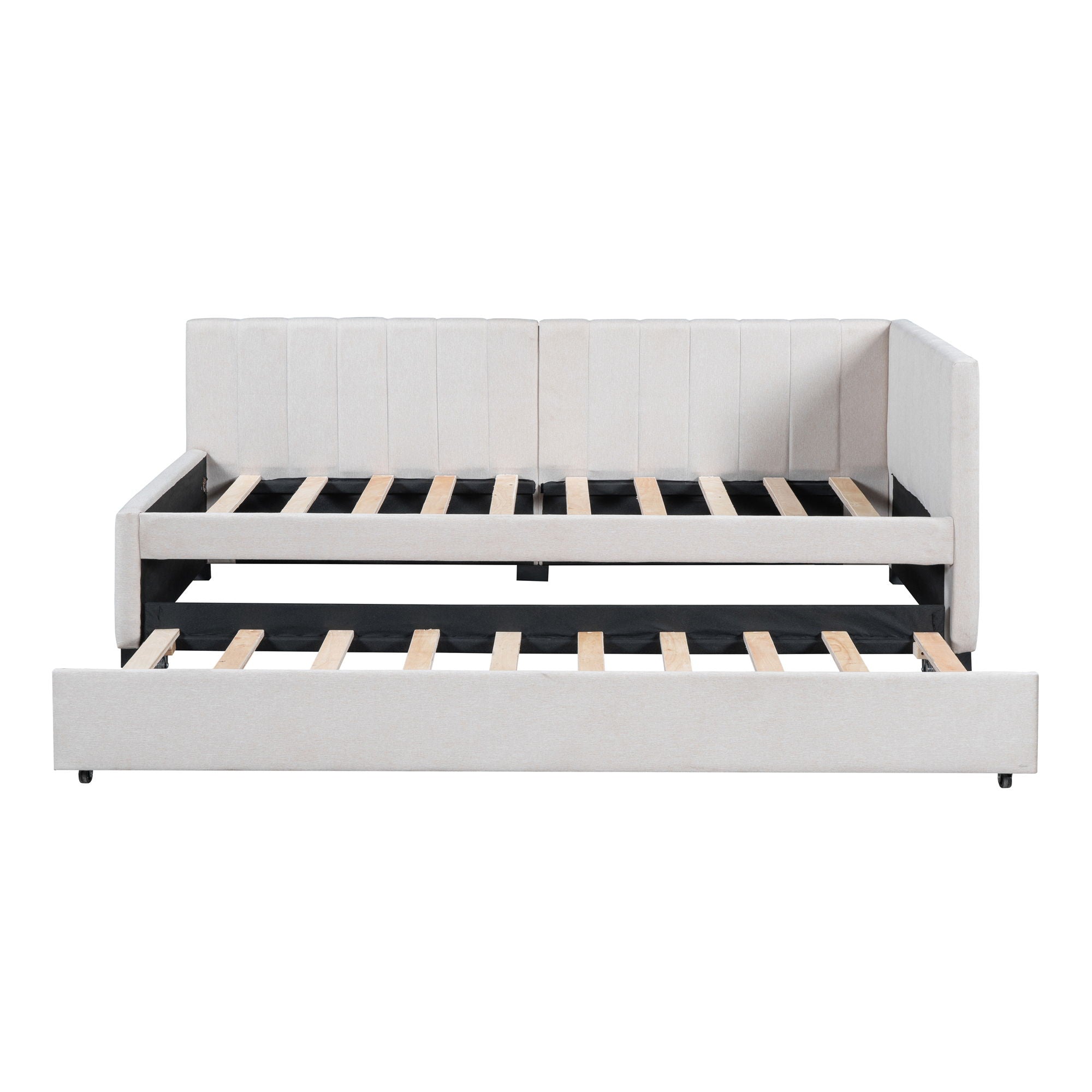 Upholstered Daybed, Sofa Bed Frame, No Box Spring Needed