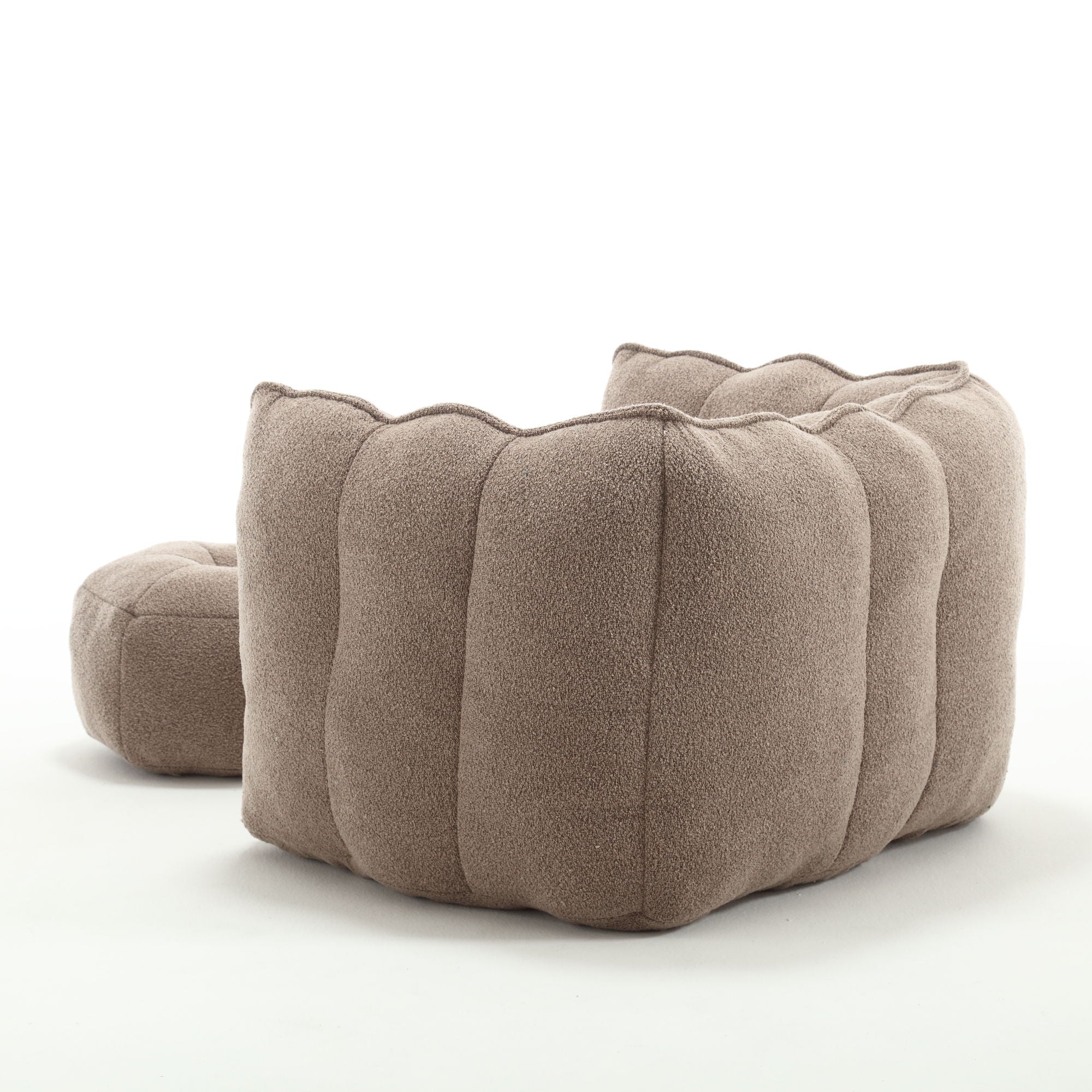 Soft Chenille Bean Bag Chair With High Resilient Foam