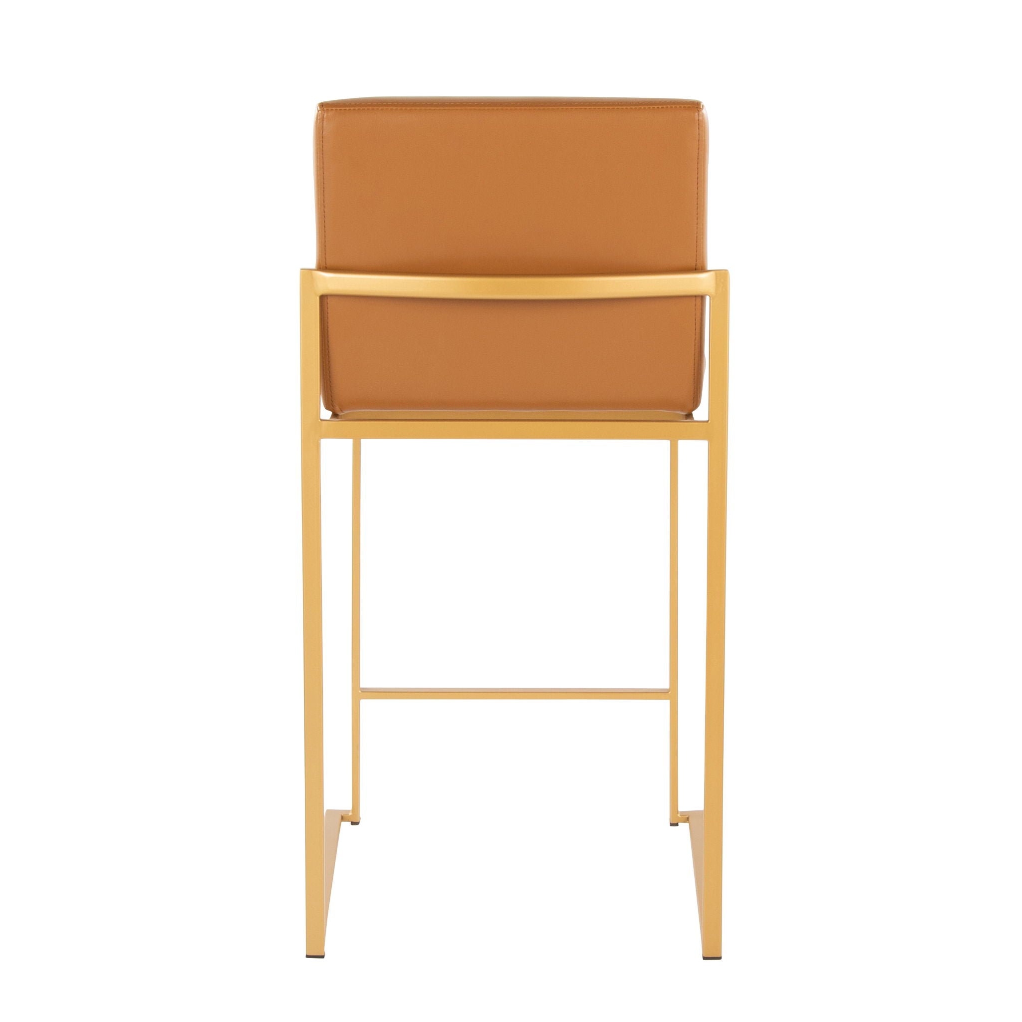 Fuji - Contemporary High Back Barstool (Set of 2)