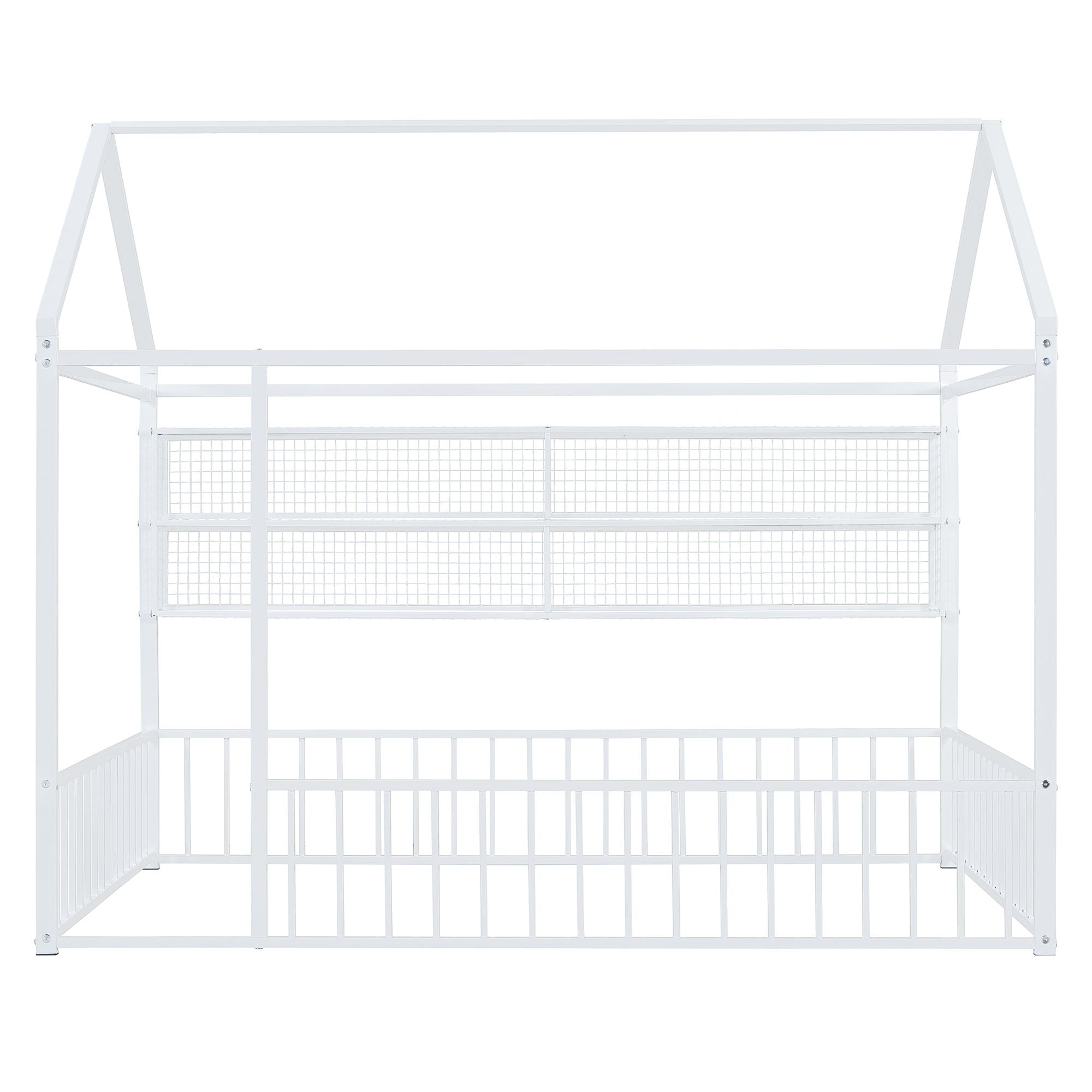 House Frame With Fence And Shelves