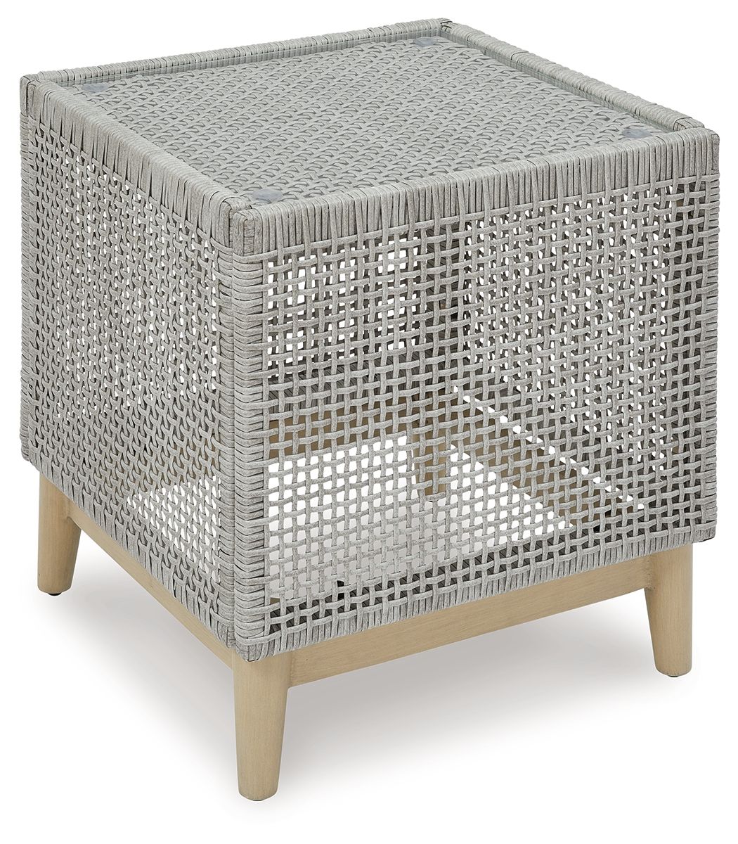 Signature Design by Ashley® Seton Creek - Gray - Square End Table | Meri Furniture