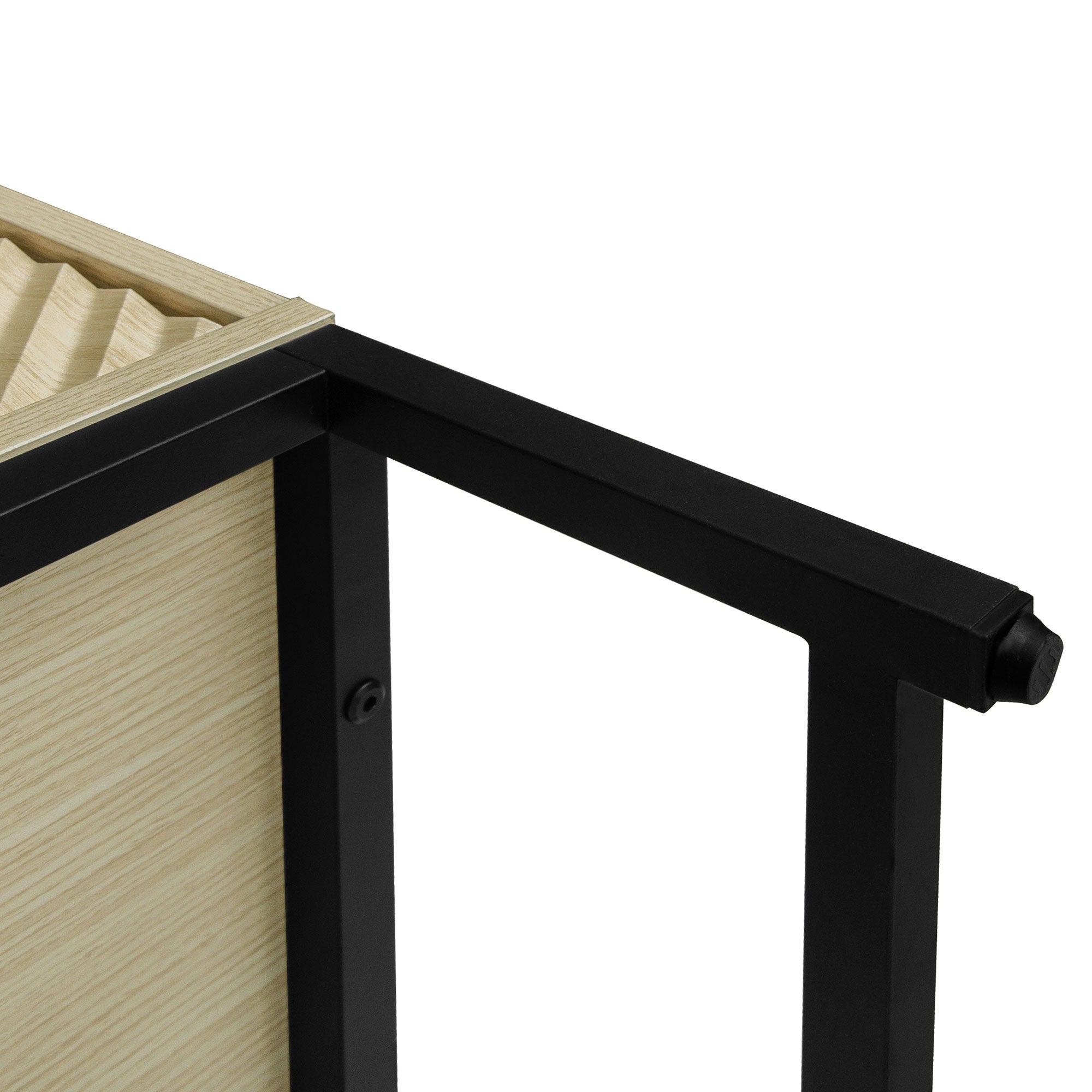 Carved 4 Door Sideboard With Storage, Adjustable Shelf