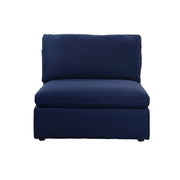 ACME Crosby - Armless Chair - Blue Fabric | Meri Furniture