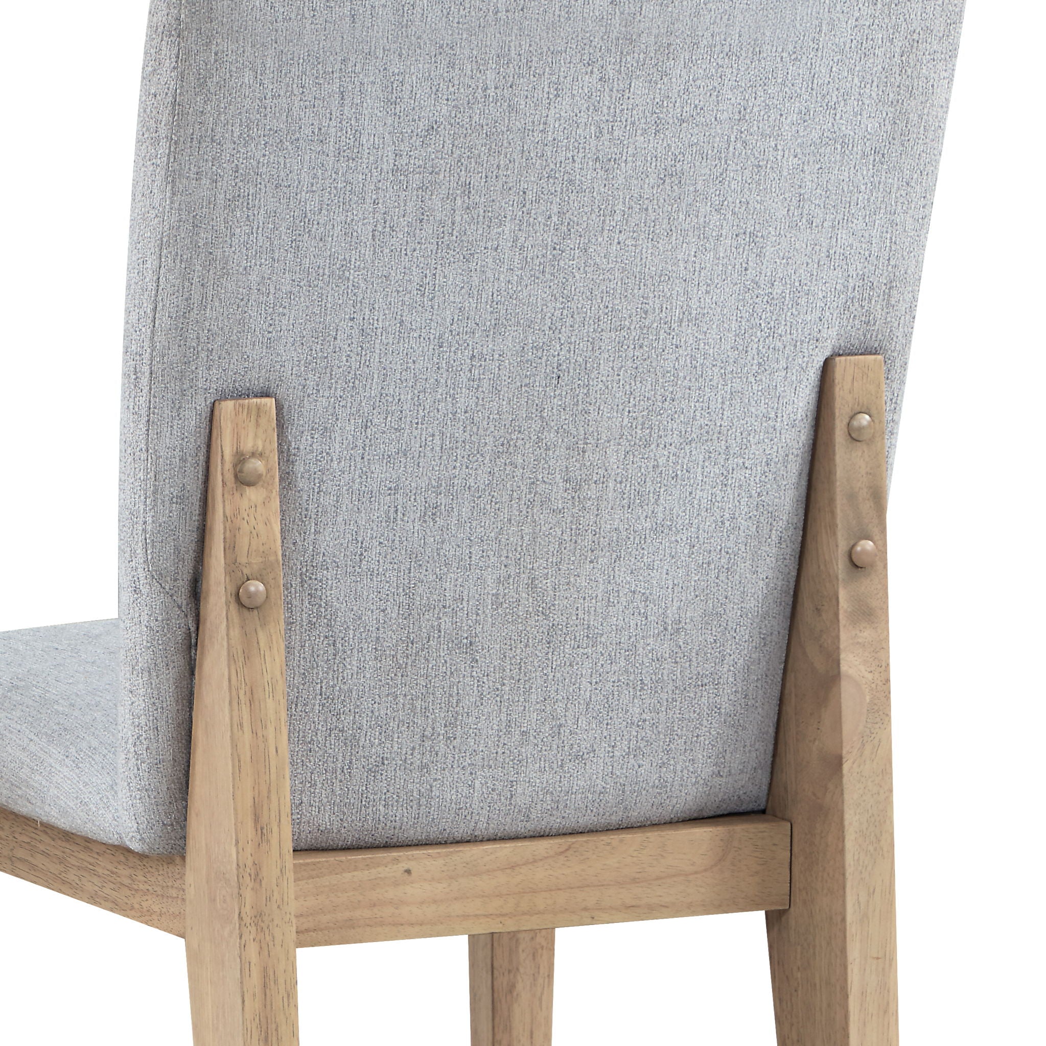 Caspian - Linen And Oak Finish Dining Chair (Set of 2) - Gray