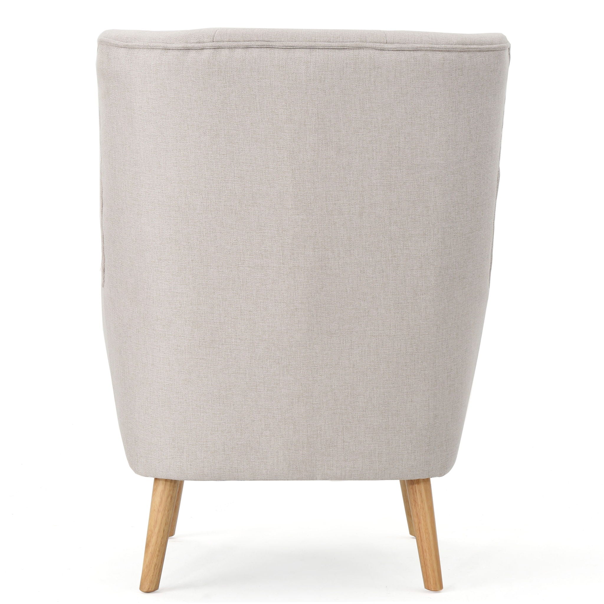 Club Chair With Rubberwood Legs