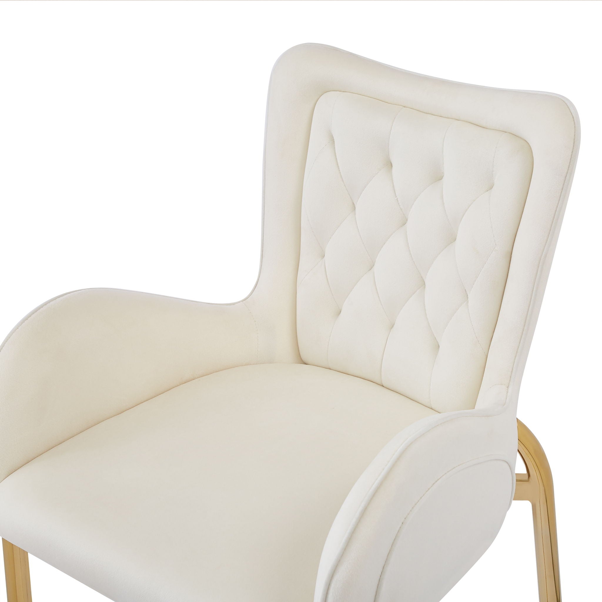 Velvet Fabric Counter Height Bar Stools (Set of 2)