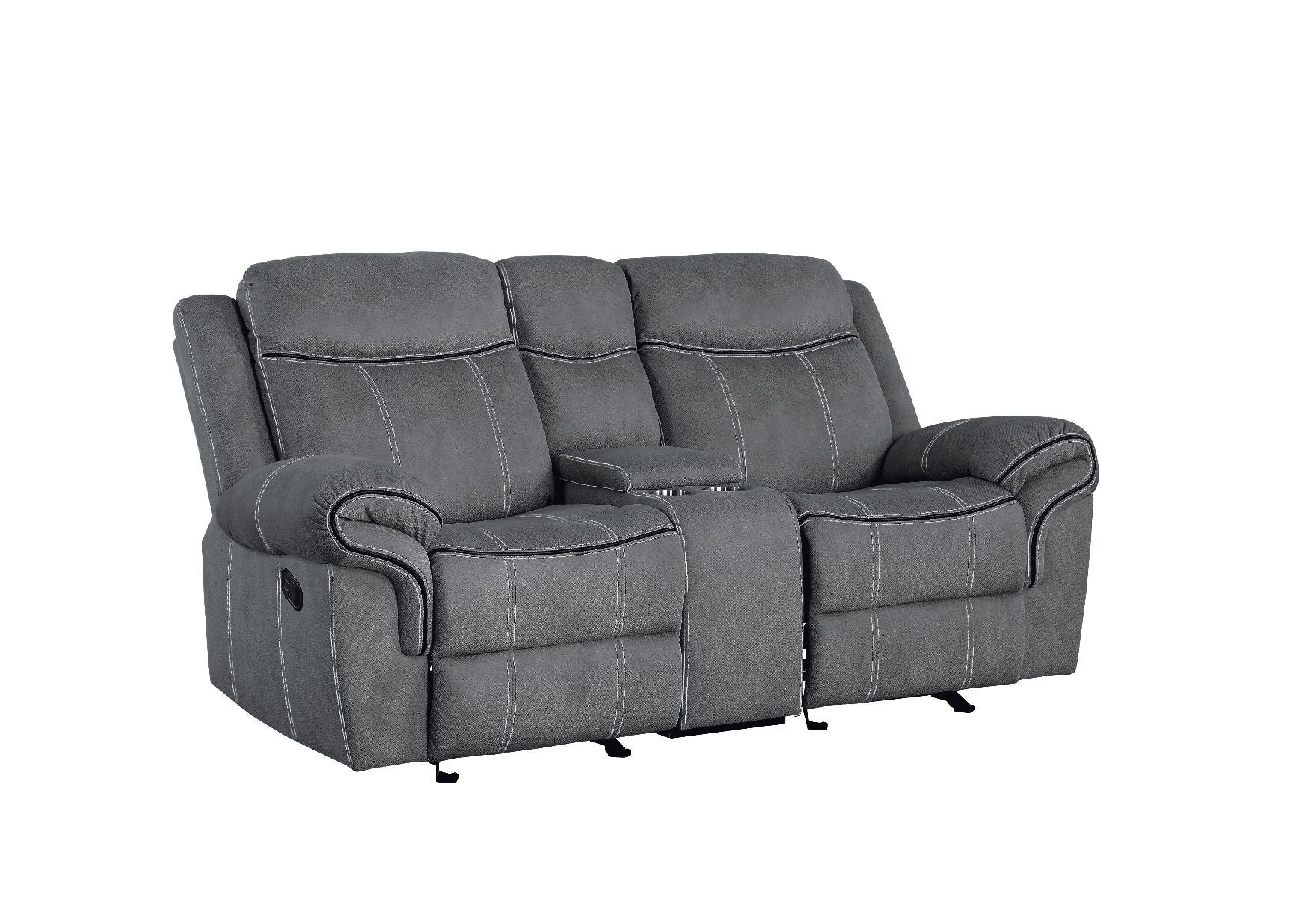 ACME Zubaida - Loveseat w/USB Dock & Console (Glider & Motion) | Meri Furniture