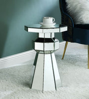 ACME Meria - Pedestal - Mirrored | Meri Furniture