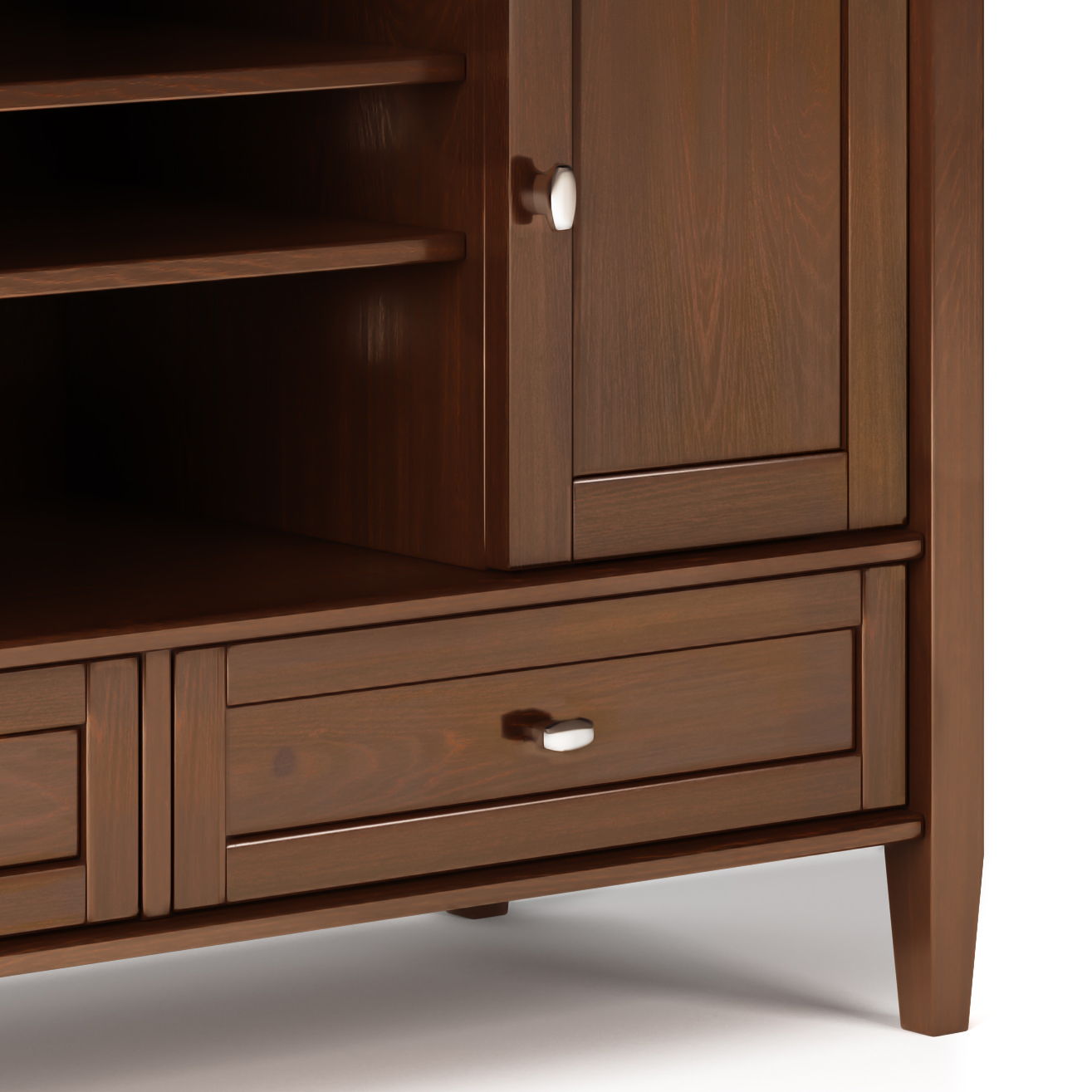 Warm Shaker - Transitional Style TV Media Stand