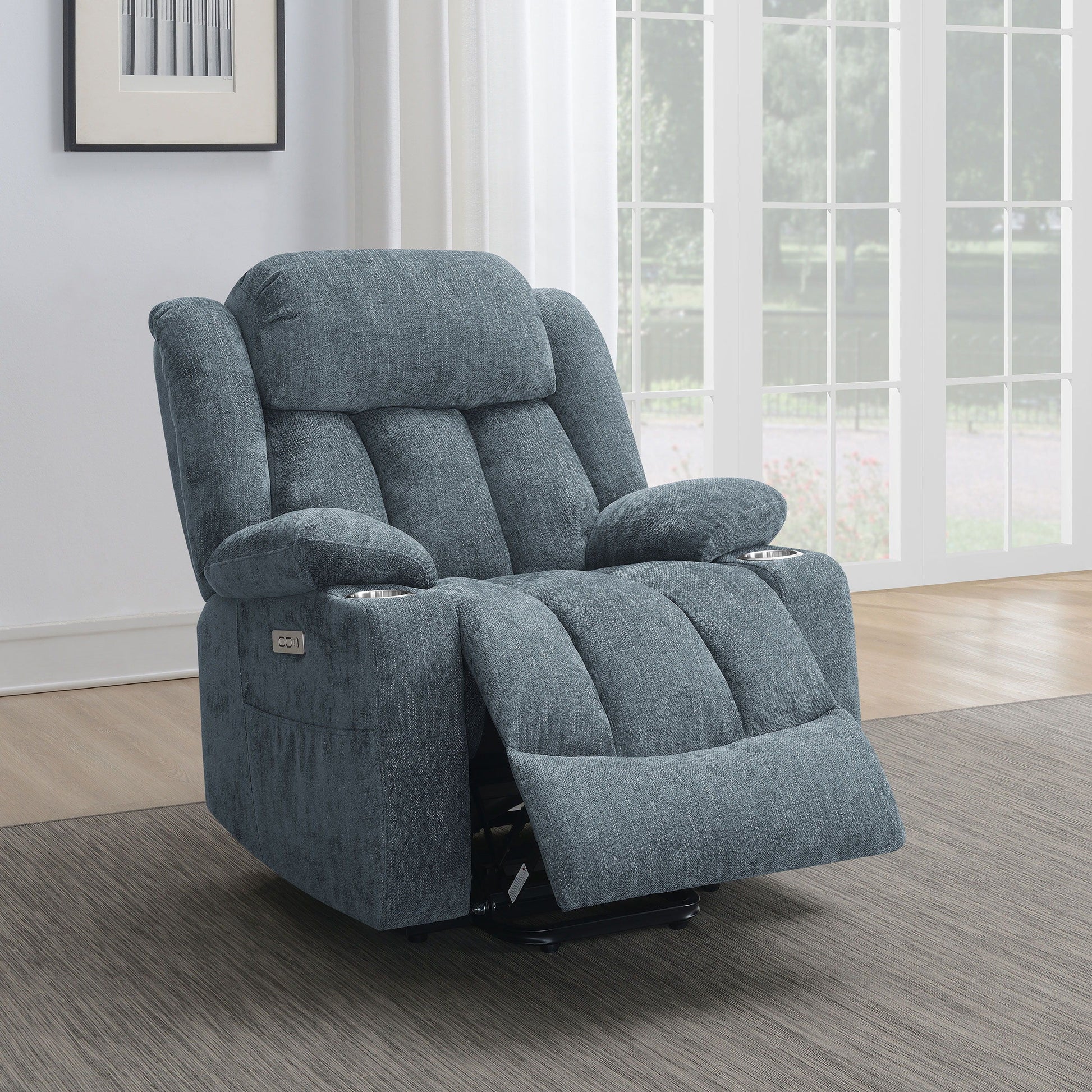 Coaster Fine Furniture Houston - Upholstered Power Lift Recliner Chair | Meri Furniture