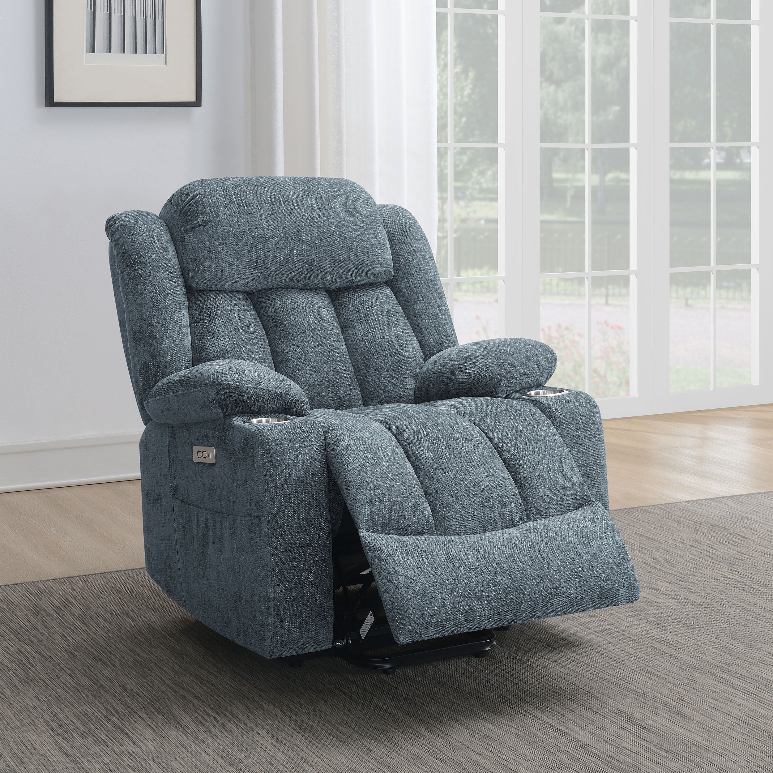 Coaster Fine Furniture Houston - Upholstered Power Lift Recliner Chair | Meri Furniture
