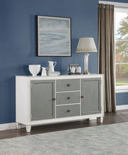 ACME Katia - Server - Rustic Gray & Weathered White | Meri Furniture