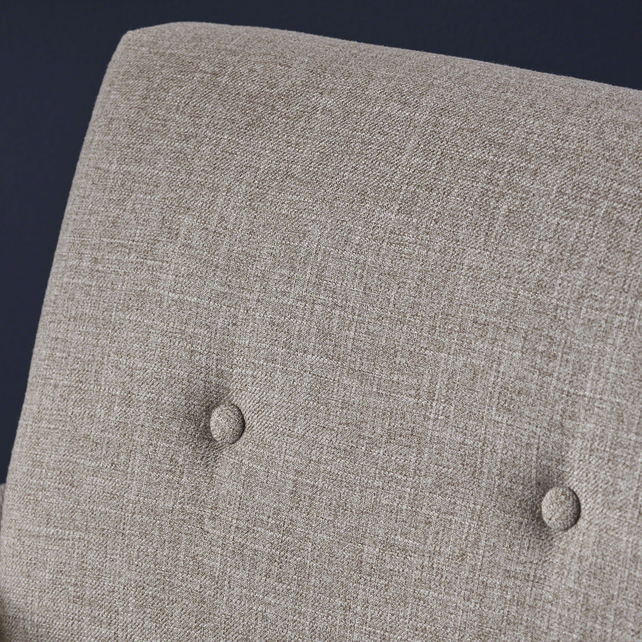 Contemporary Club Chair With Nailhead Trim Fabric And Birch Wood Legs