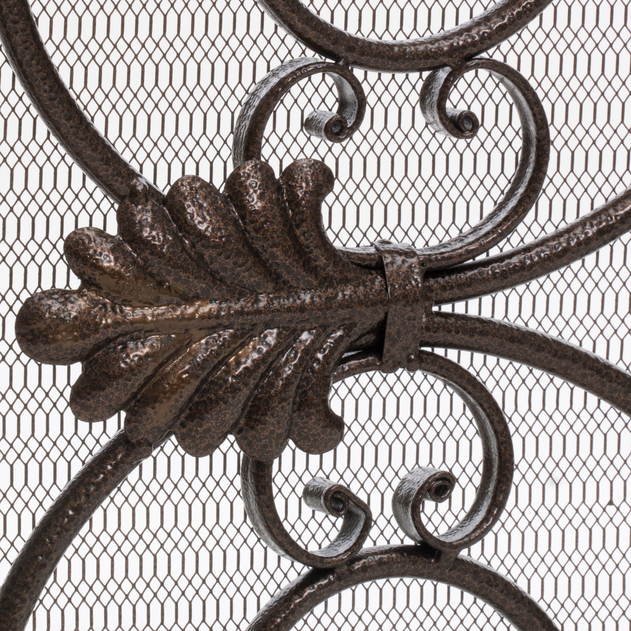 Darcie - Wrought Fireplace Screen, Ornate Design
