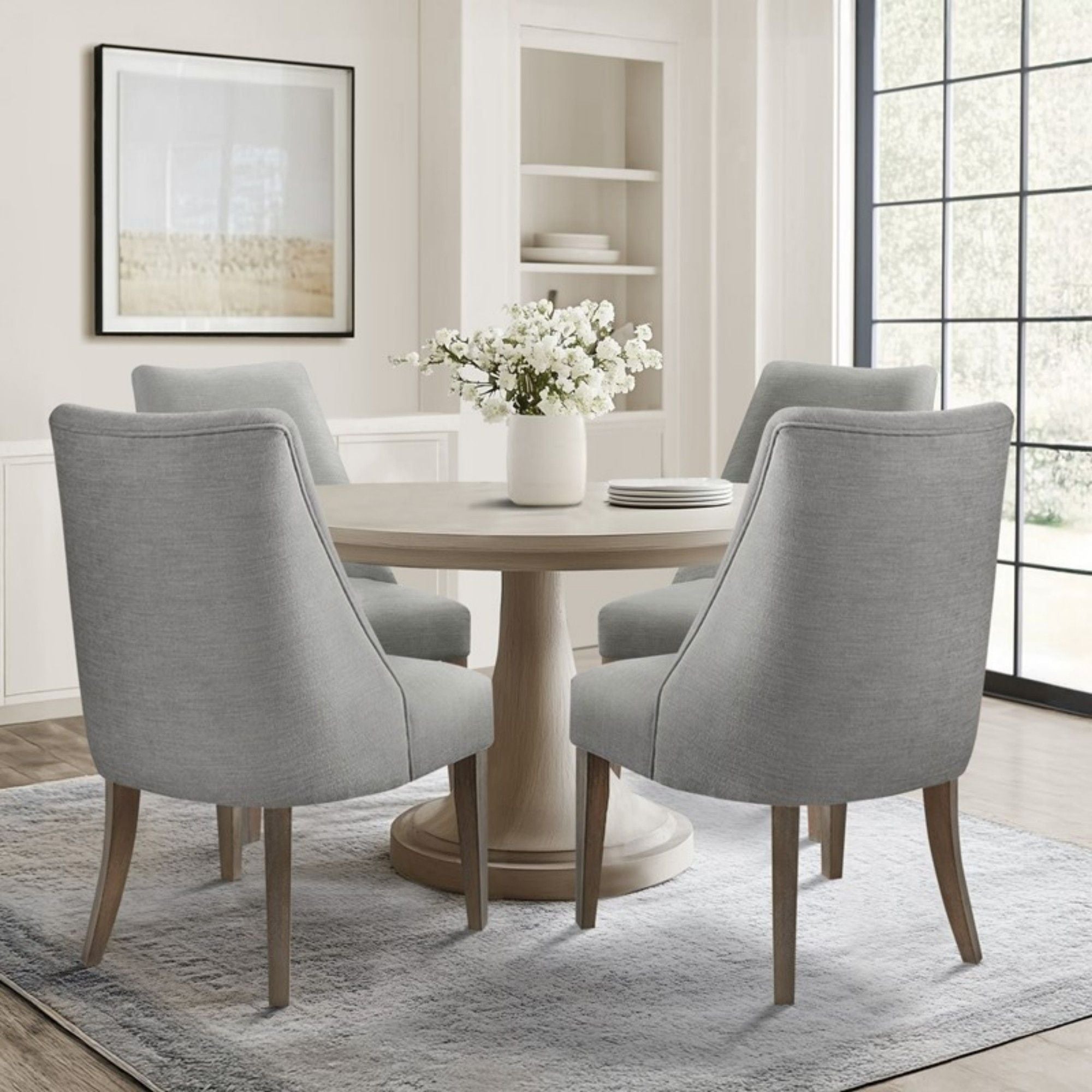 Winfield - Upholstered Dining Chair (Set of 2) - Light Gray