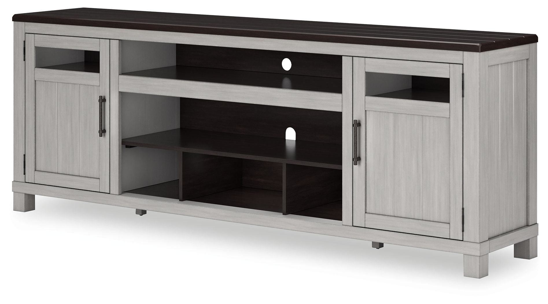Signature Design by Ashley® Darborn - Gray / Brown - XL TV Stand W/Fireplace Option | Meri Furniture