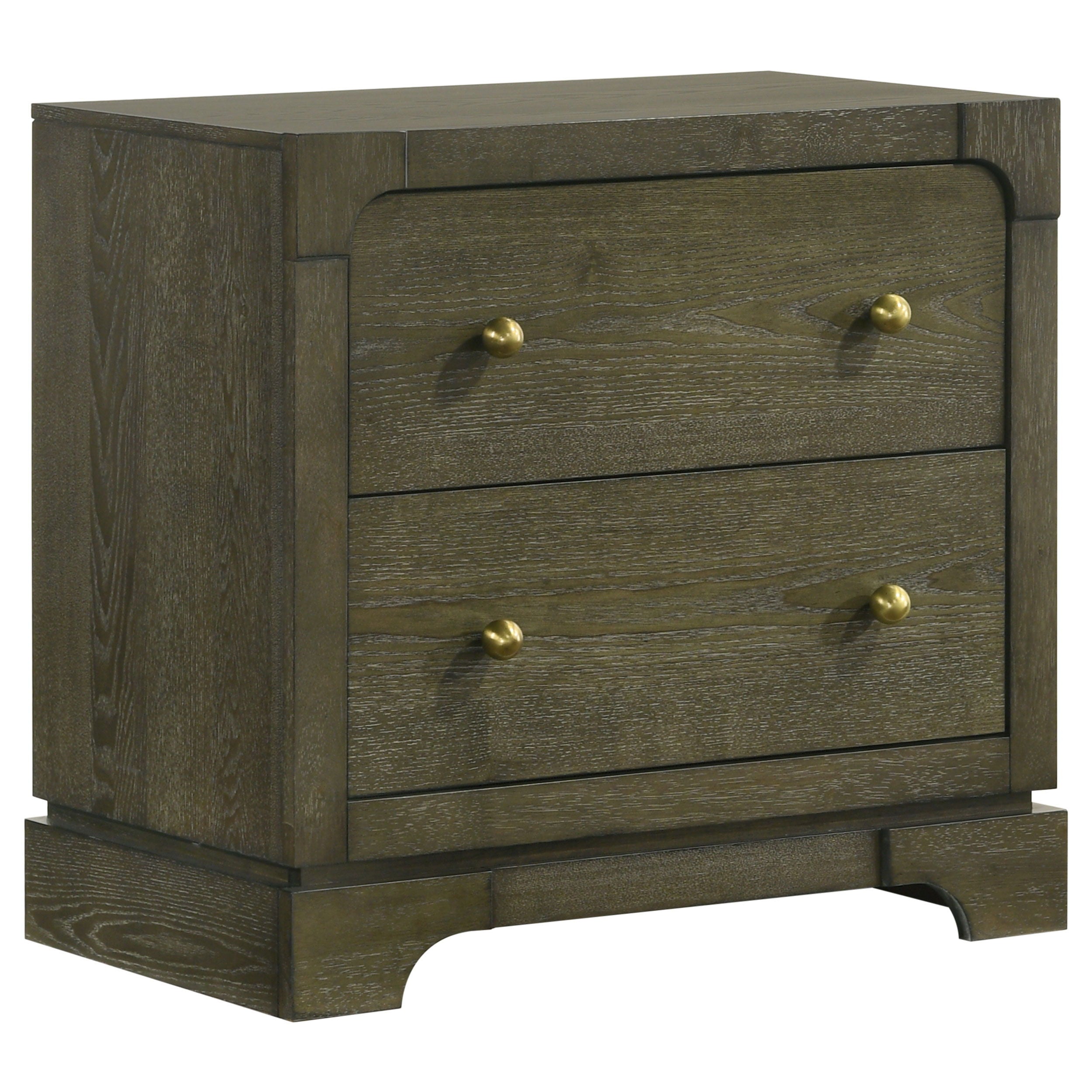 Coaster Fine Furniture Gran Park - 2-Drawer Nightstand Bedside Table - Dark Cocoa | Meri Furniture