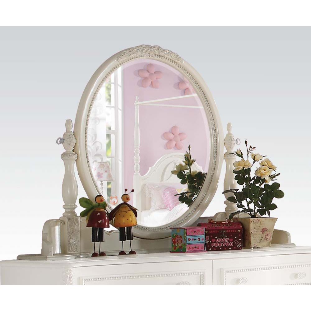 ACME Dorothy - Mirror - Ivory | Meri Furniture