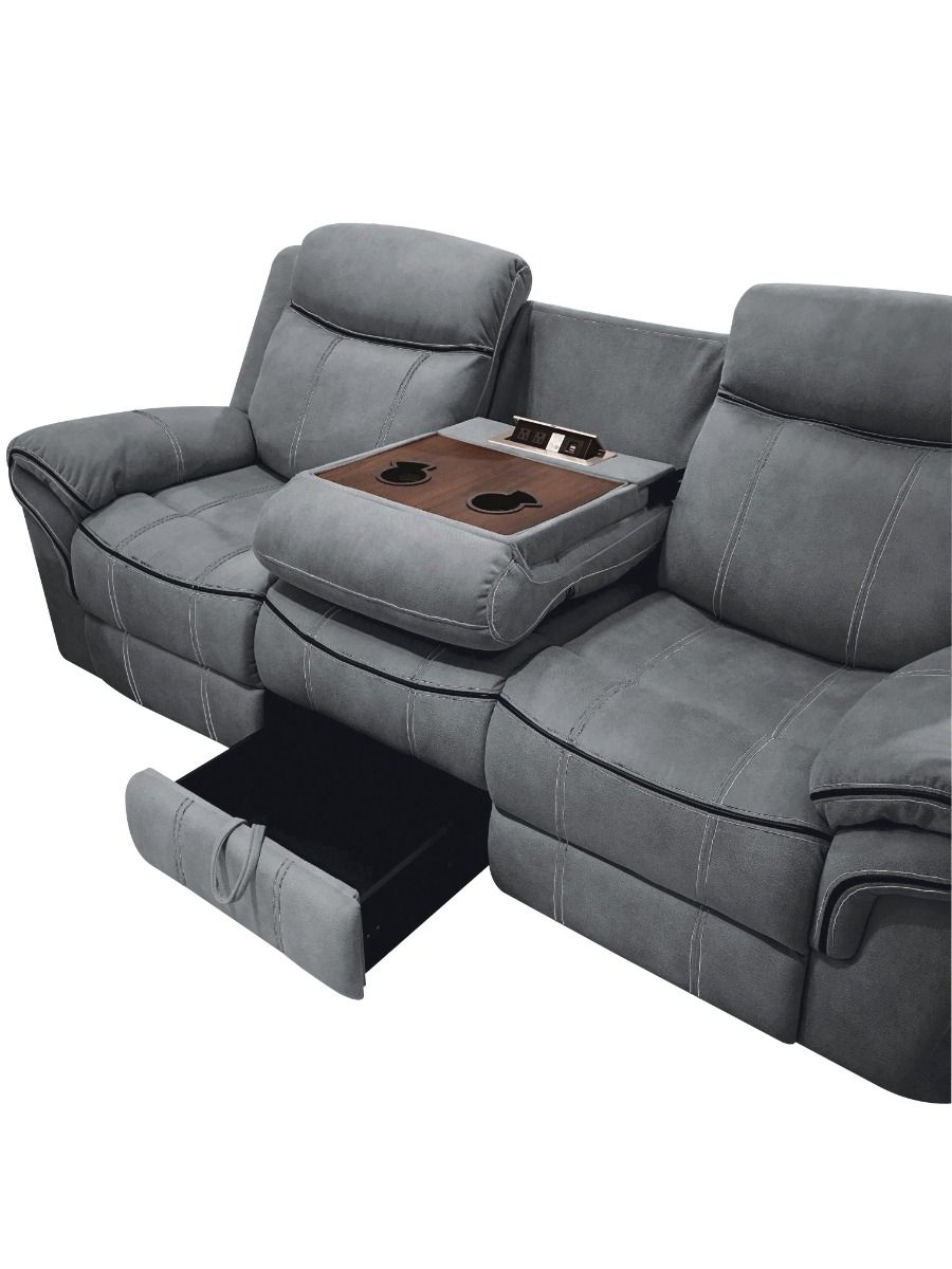 ACME Zubaida - Sofa w/USB Dock & Console(Motion) | Meri Furniture