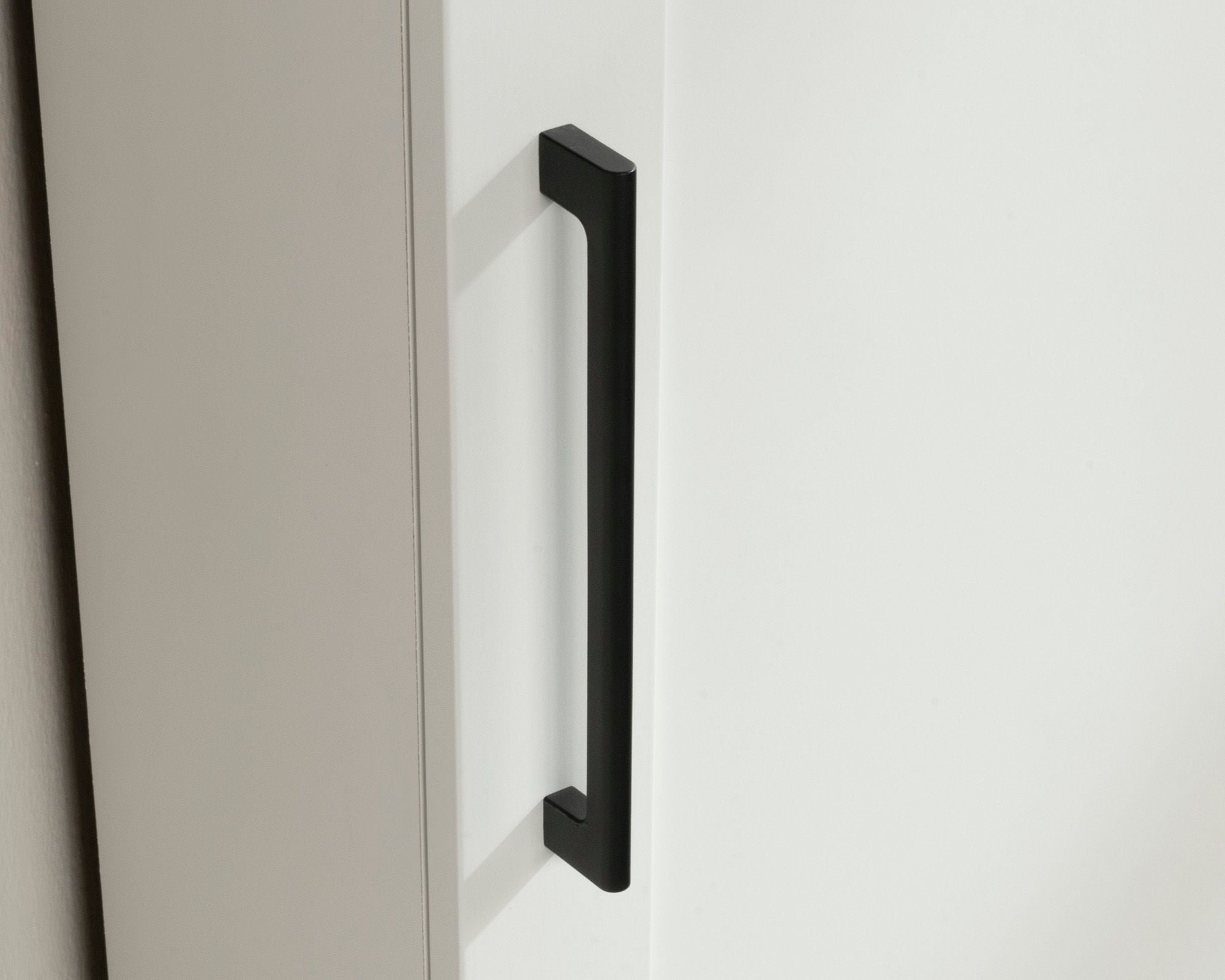 5-Shelf Corner Storage Cabinet in Soft White