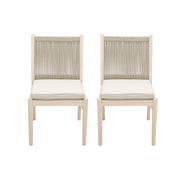 Cordoba - Dining Chair (Set of 2) Comfortable Armless Chairs - Beige