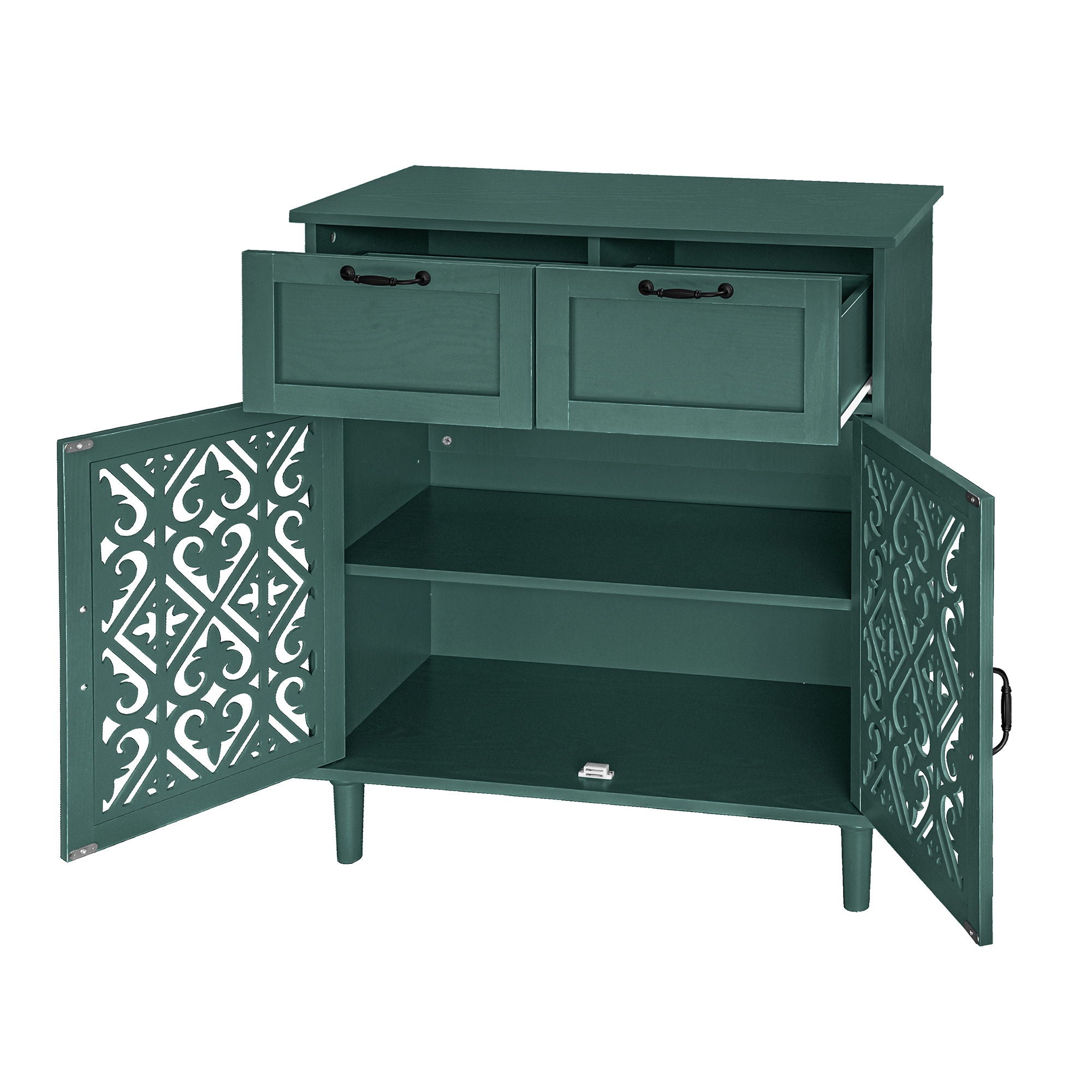 2 Door 2 Drawer Elegant Cabinet