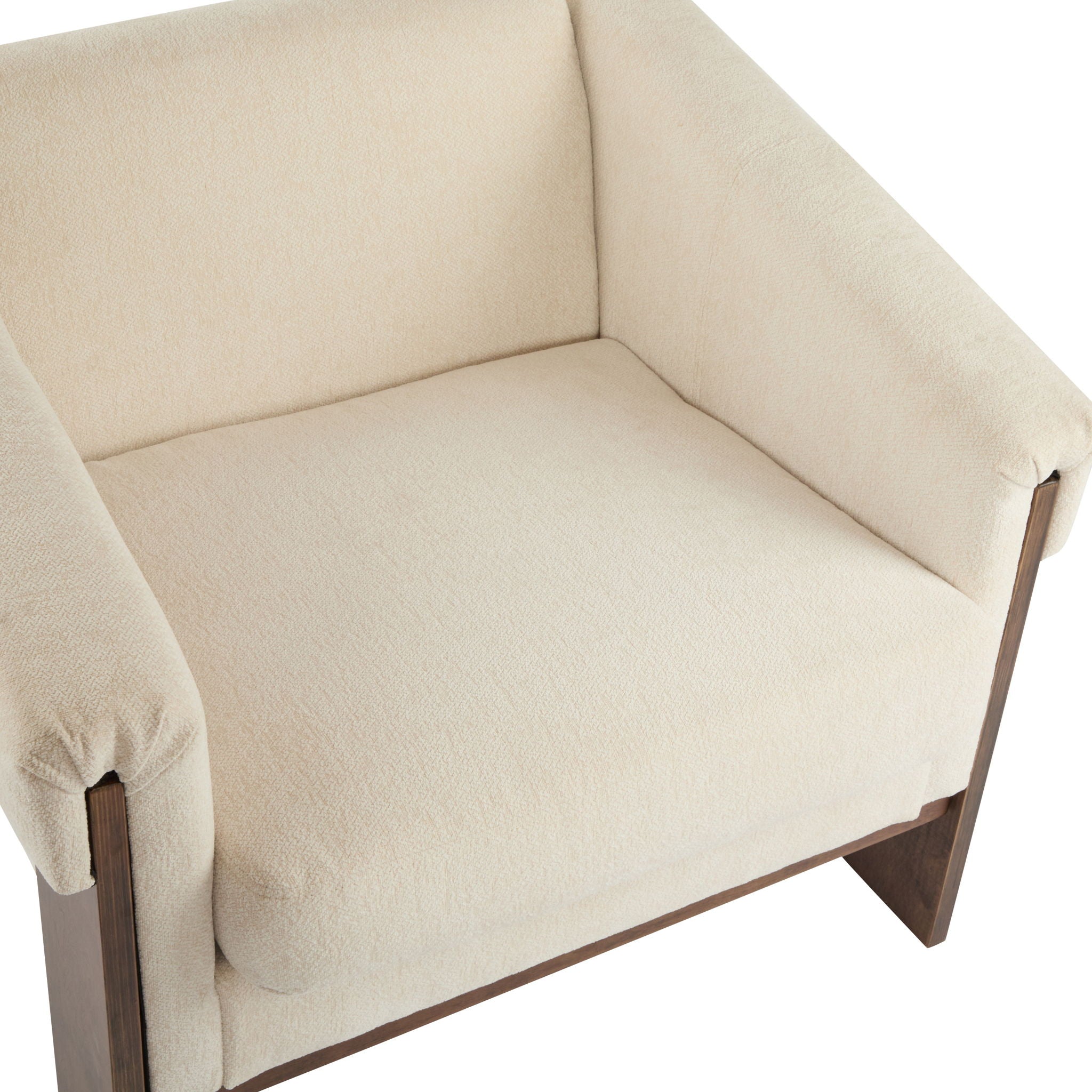 Sierra - Vintage Modern Accent Chair With Deep Cushions And Wide Armrests