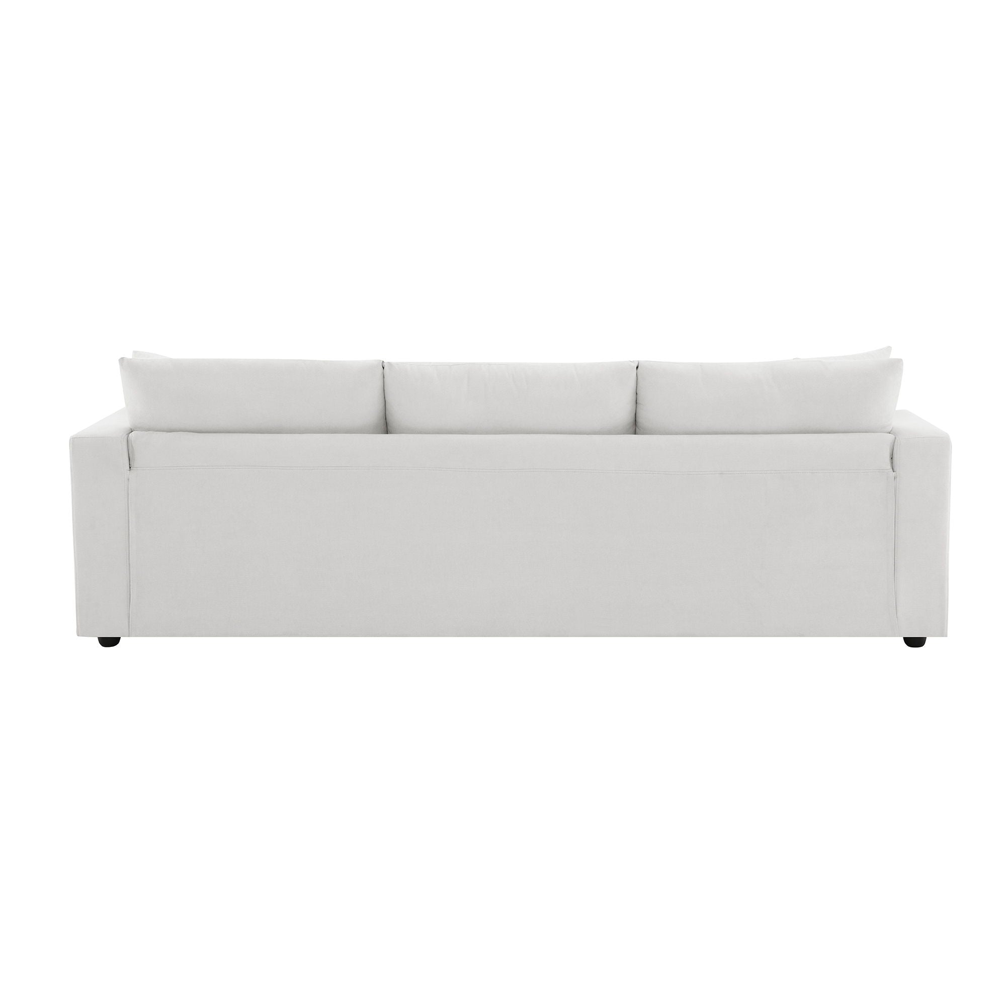 Modern Sectional Sofa With Throw Pillows, Cloud L Shaped Couch Set With Wide 4 Seat Comfy Couch Set With Movable Ottoman