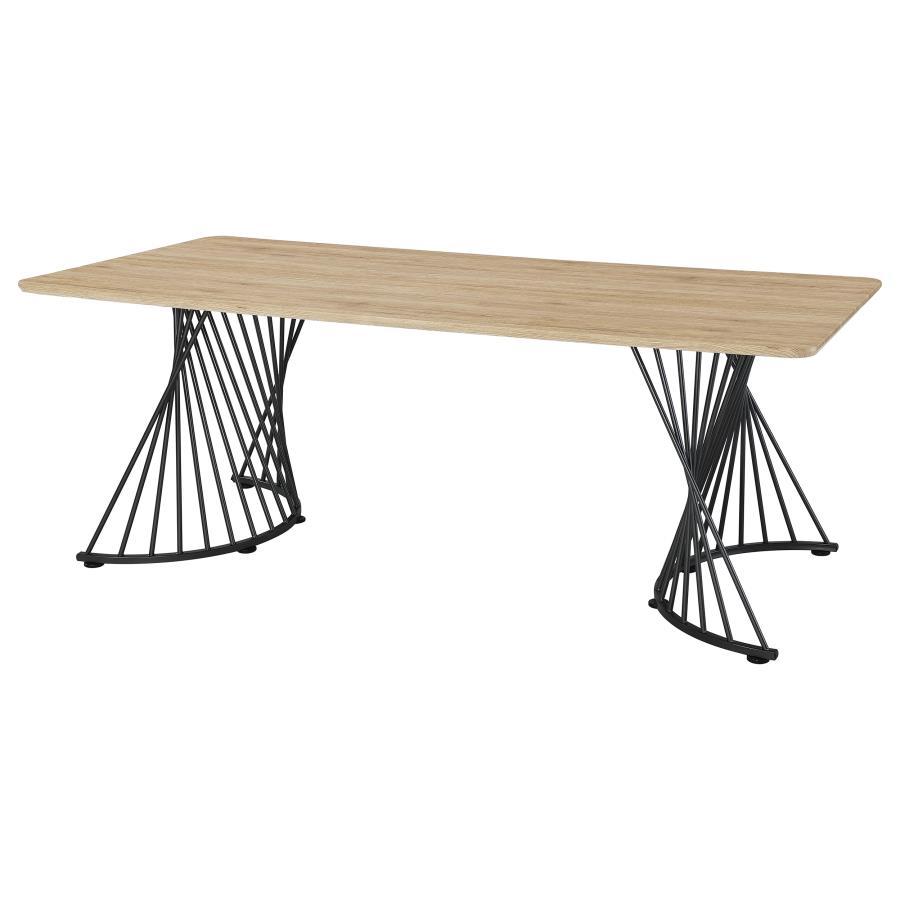 Coaster Fine Furniture Altus - Composite Wood Dining Table - Natural Oak | Meri Furniture