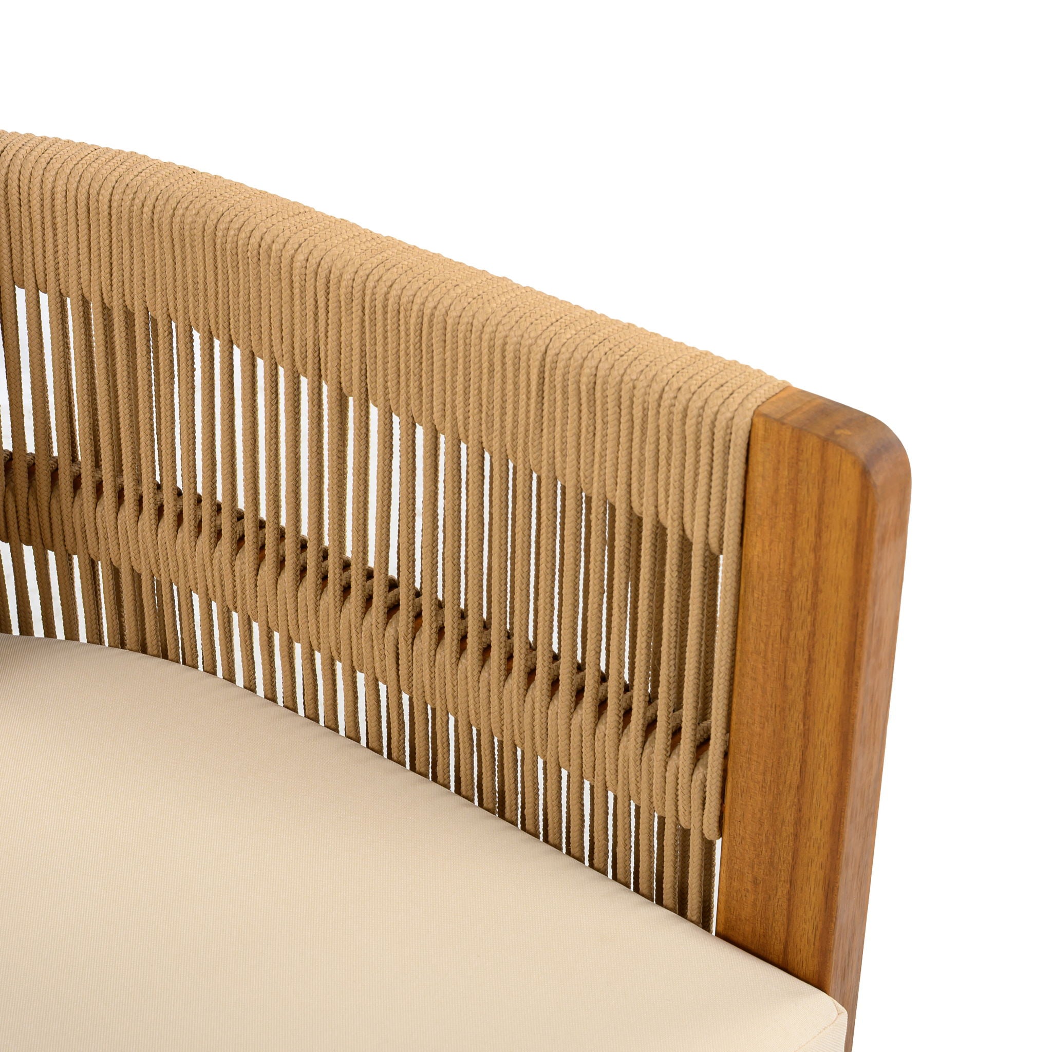 Outdoor Dining Chairs With Rope Handles (Set of 2)